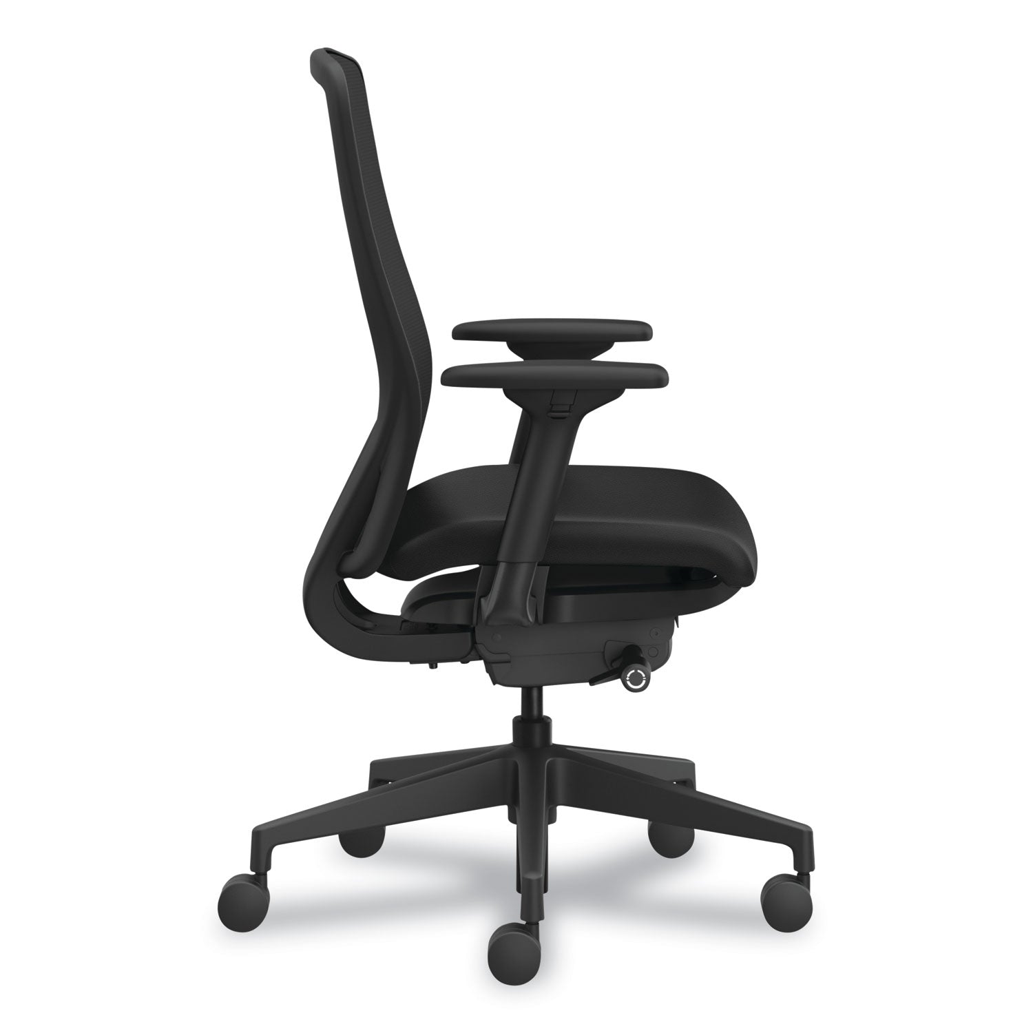 HON® Nucleus Series Recharge Task Chair, Supports Up to 300 lb, 16.63 to 21.13 Seat Height, Black