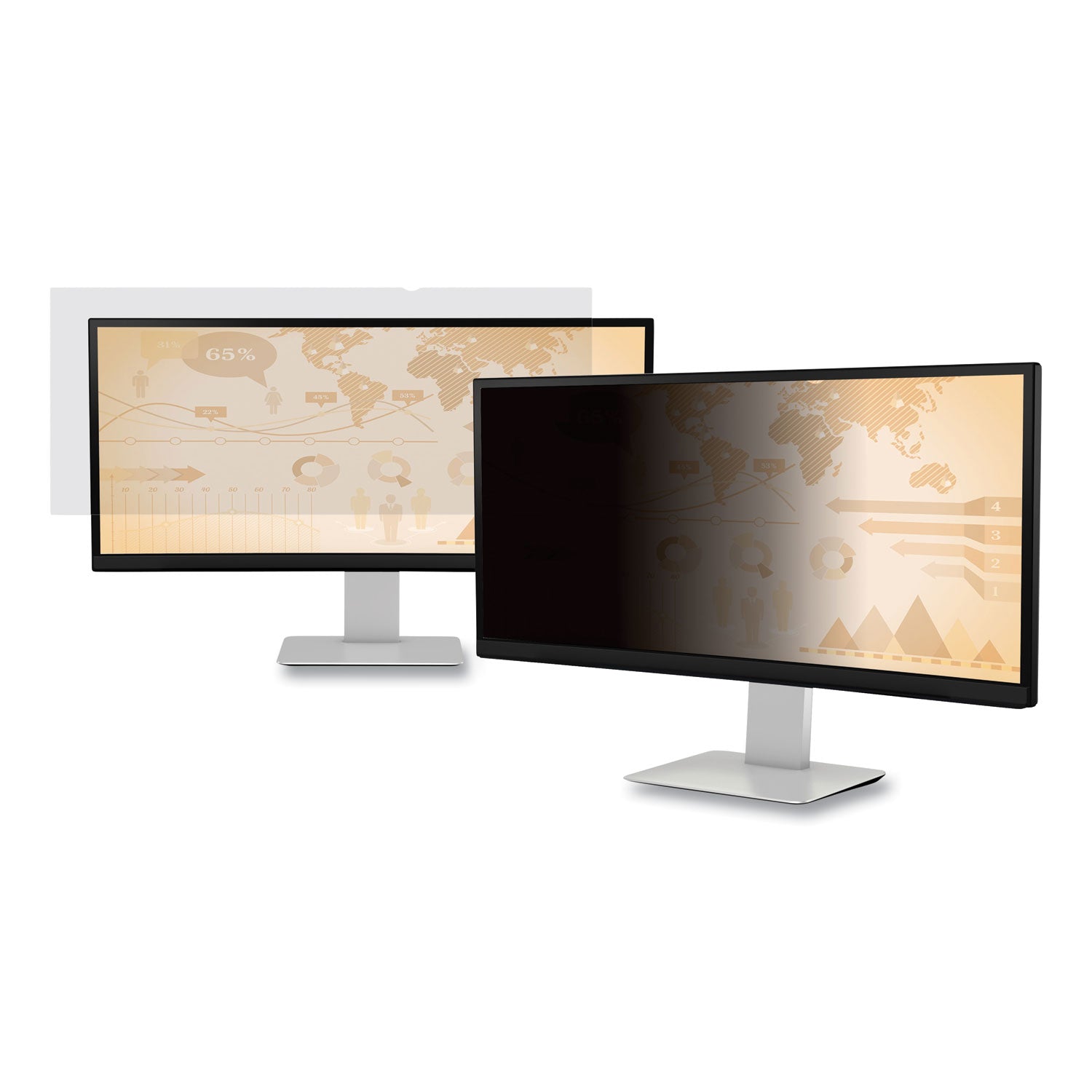 3M™ Privacy Filter, 34" Widescreen Flat Panel Monitor, 21:09 Aspect Ratio