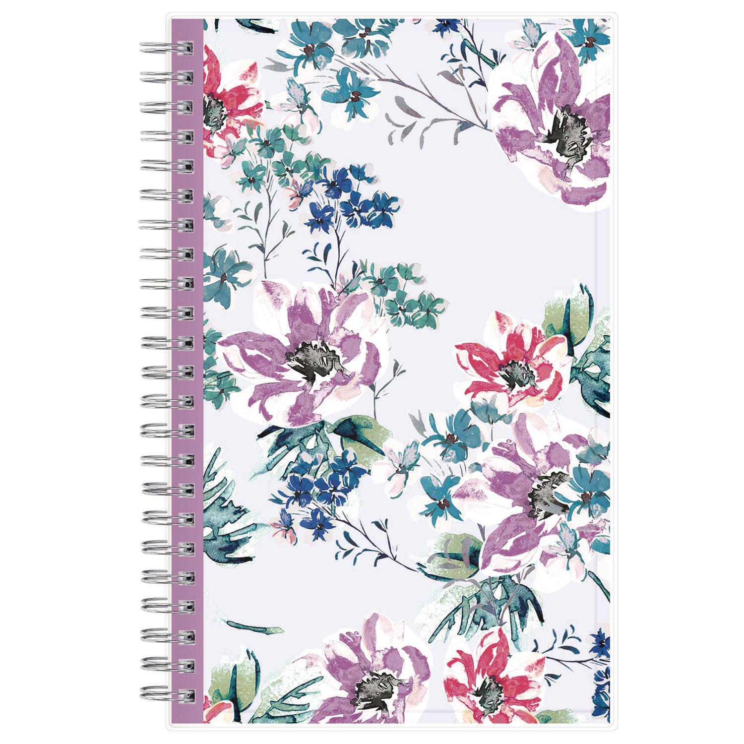 Blue Sky® Laila Create-Your-Own Cover Weekly/Monthly Planner, Wildflower Artwork, 8 x 5, Purple/Blue/Pink, 12-Month (Jan to Dec): 2025