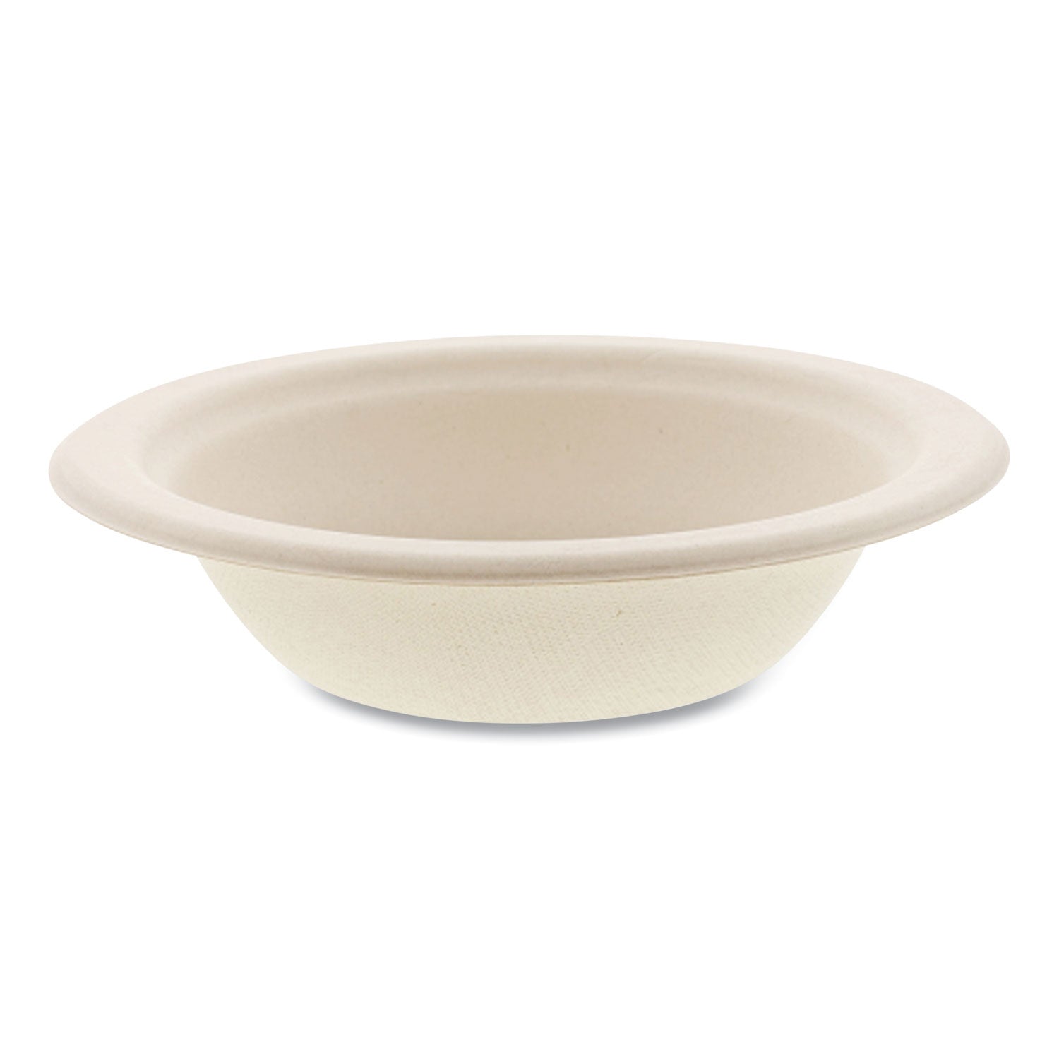 Bagasse PFAS-Free Dinnerware, Round Bowl, 12 oz, Tan, 1,000/Carton