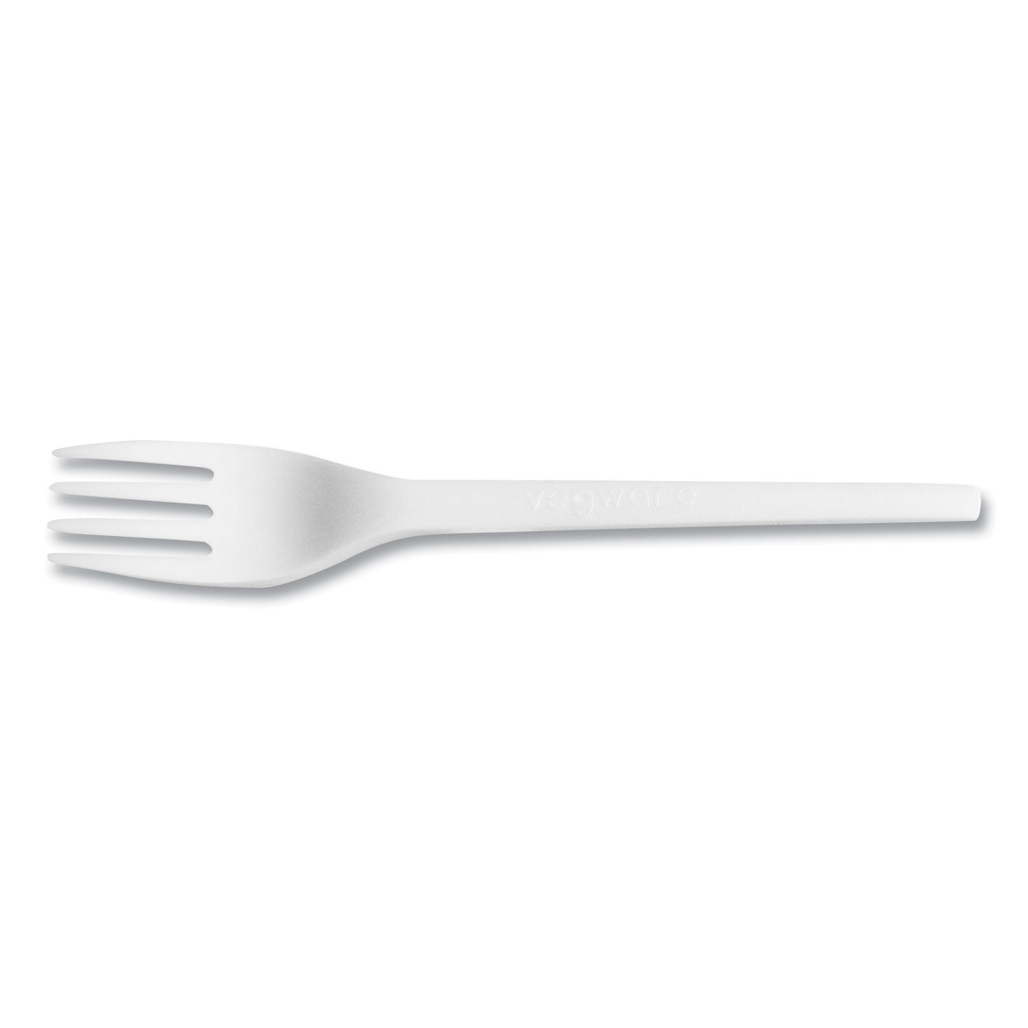 White CPLA Cutlery, Compostable, Fork, 1,000/Carton