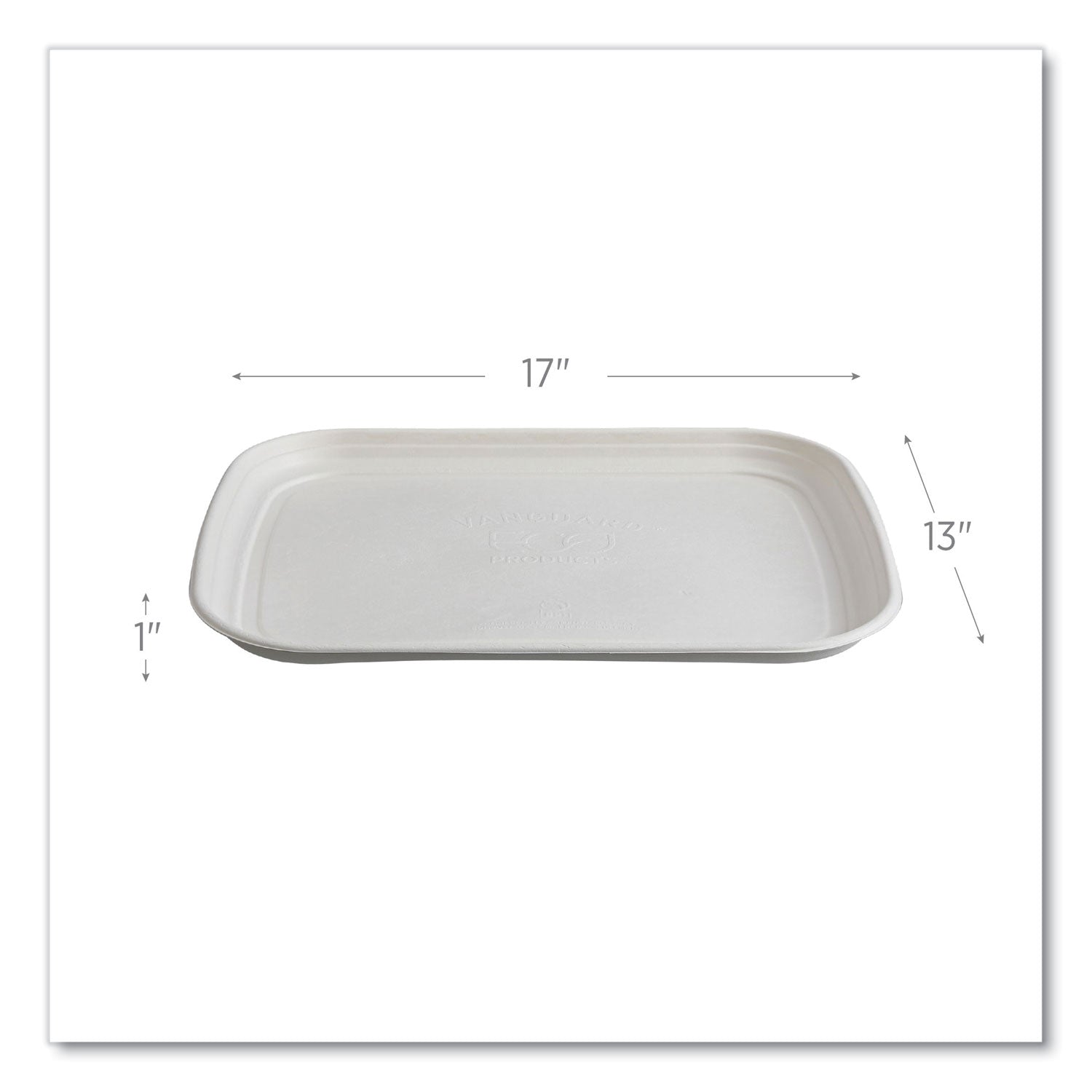 Regalia Renewable Sugarcane Tray, 13 x 17 x 1.3, White, 100/Carton Eco-Products® Flipcost