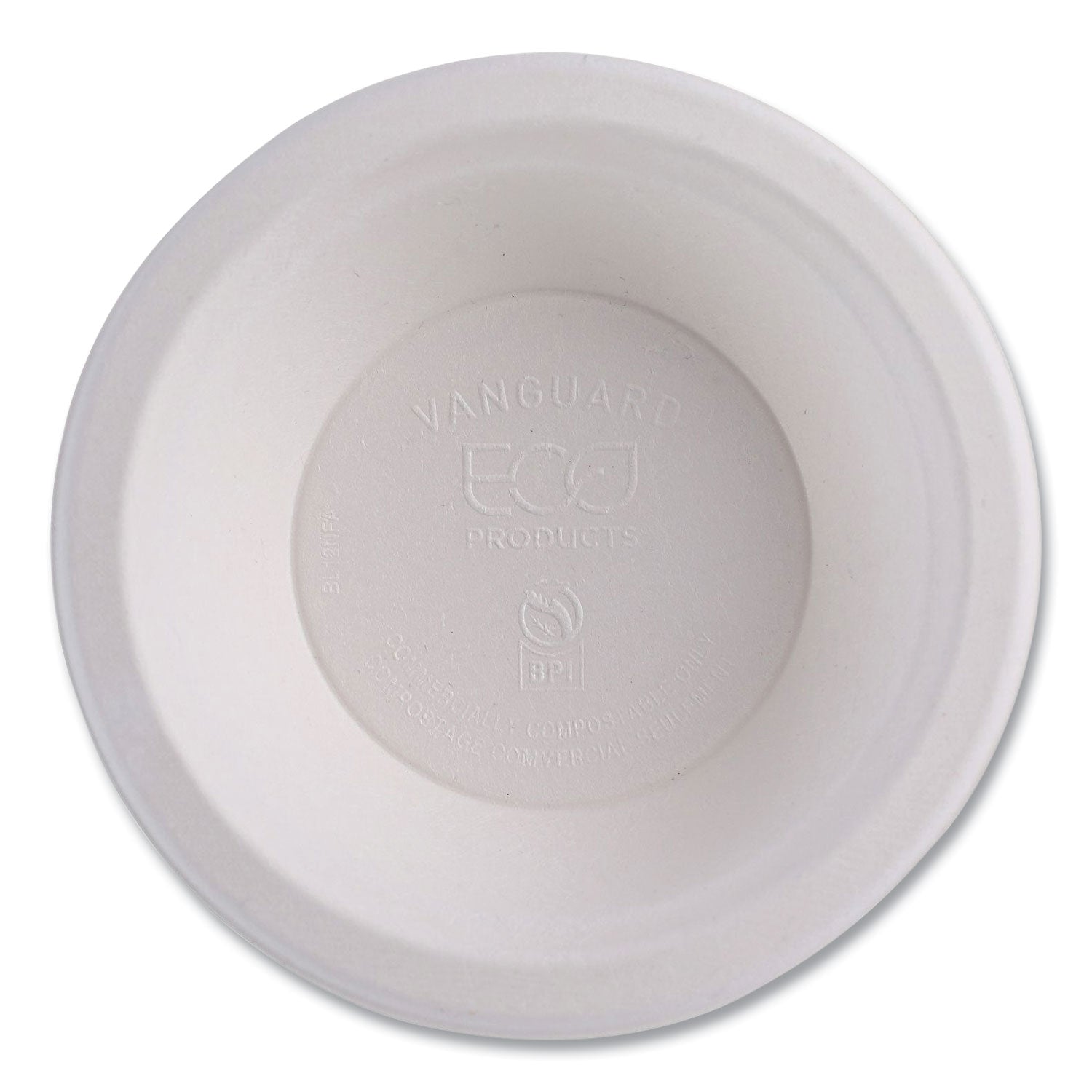 Eco-Products® Vanguard Renewable and Compostable Sugarcane Bowls, 12 oz, White, 1,000/Carton