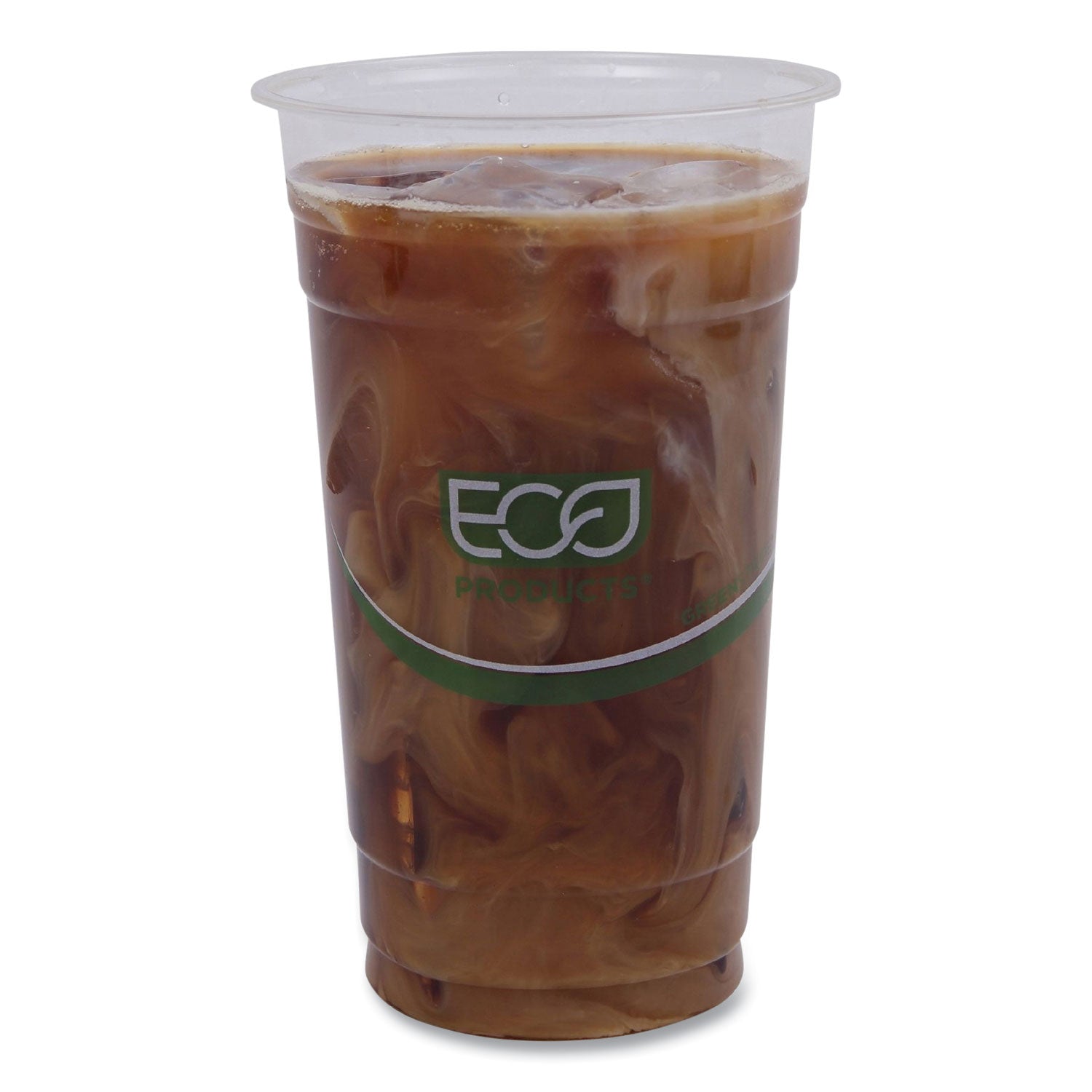 Eco-Products® GreenStripe Renewable and Compostable PLA Cold Cups, 24 oz, 50/Pack, 20 Packs/Carton