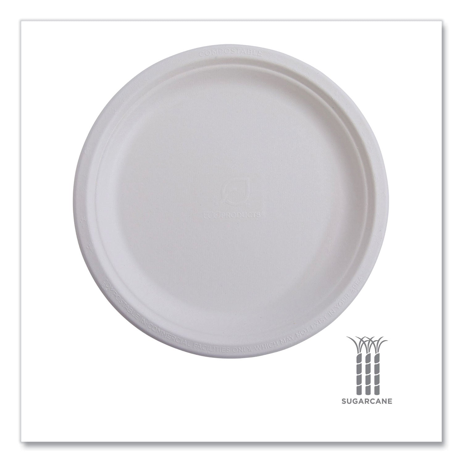 Renewable Sugarcane Plates, 6" dia, Natural White, 1,000/Carton Eco-Products® Flipcost