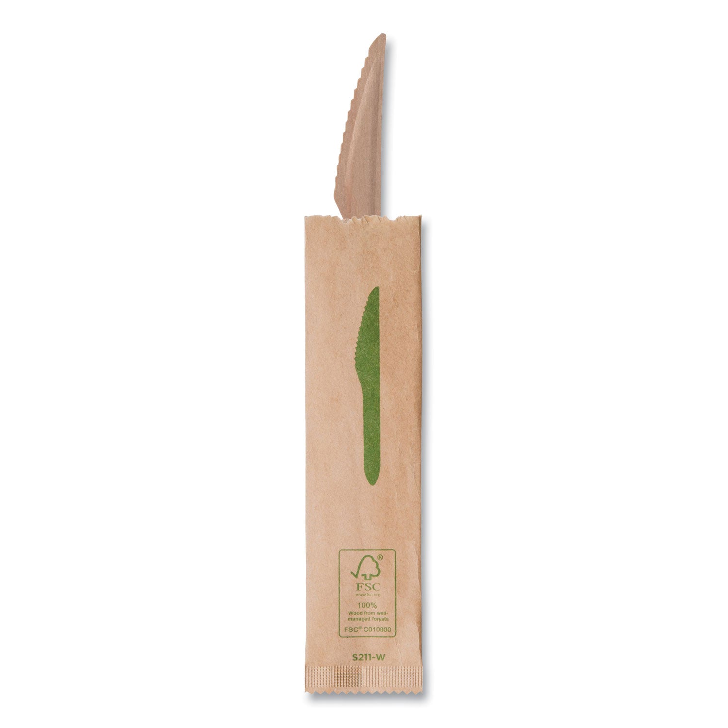 Eco-Products® Wood Cutlery, Knife, Natural, 500/Carton