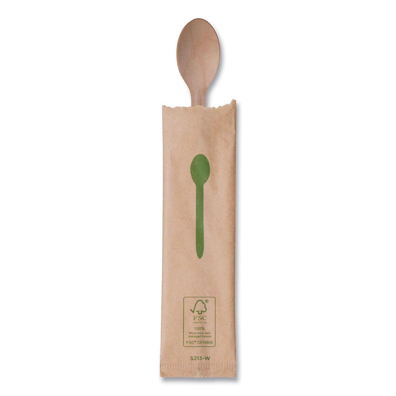 Eco-Products® Wood Cutlery, Spoon, Natural, 500/Carton