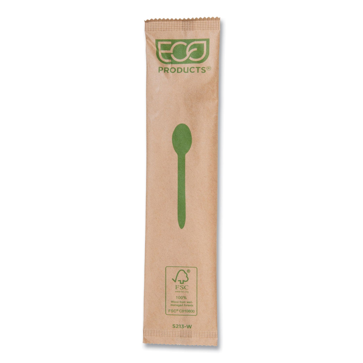 Eco-Products® Wood Cutlery, Spoon, Natural, 500/Carton