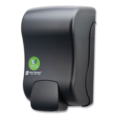 ecoLogic Rely Manual Foam Soap and Sanitizer Dispenser, 900 mL, 5,5 x 4,5 x 9.25, Black Flipcost Flipcost