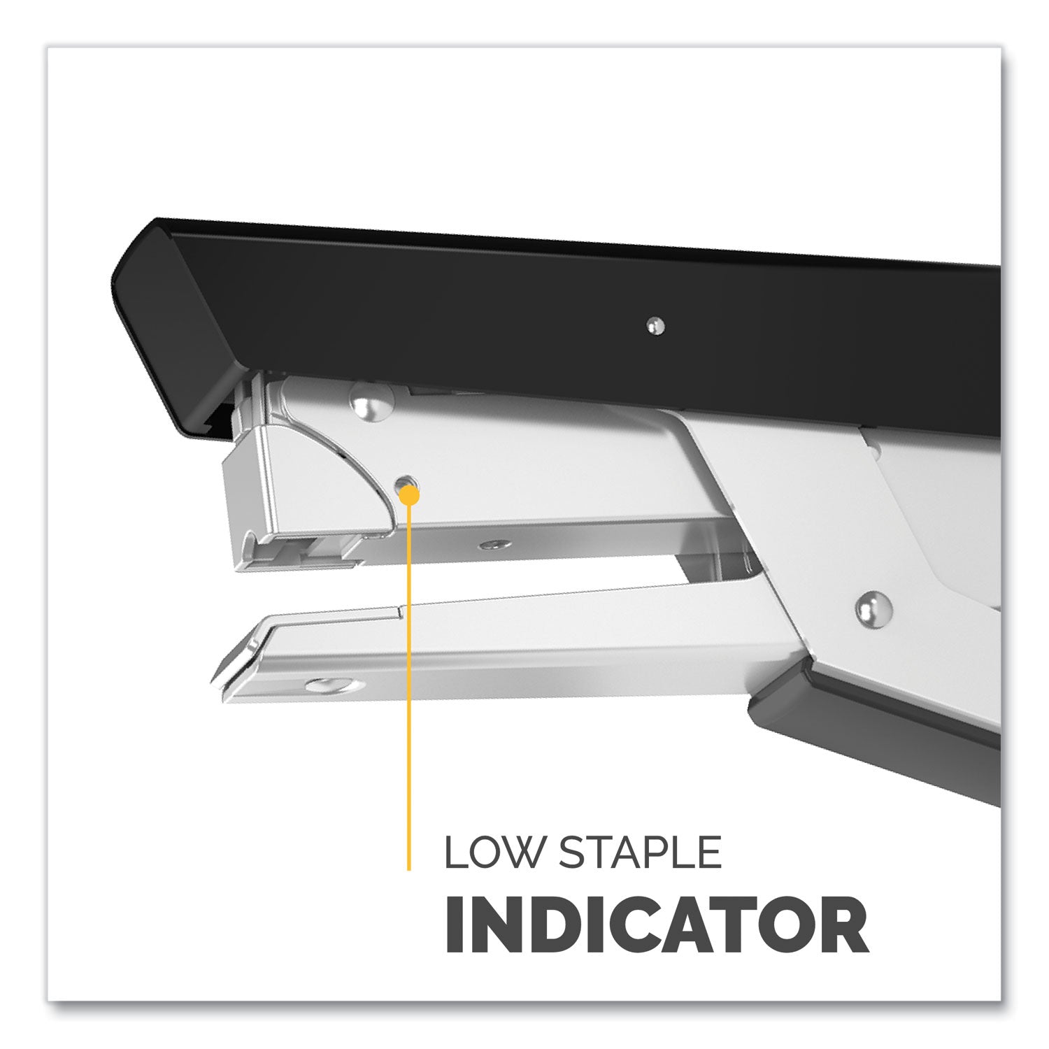 Fellowes® LX890™ Handheld Plier Stapler, 40-Sheet Capacity, 0.25"; 0.31" Staples, Black/White