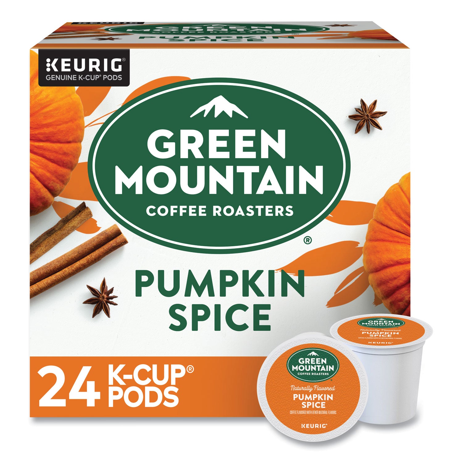 Fair Trade Certified Pumpkin Spice Flavored Coffee K-Cups, 24/Box