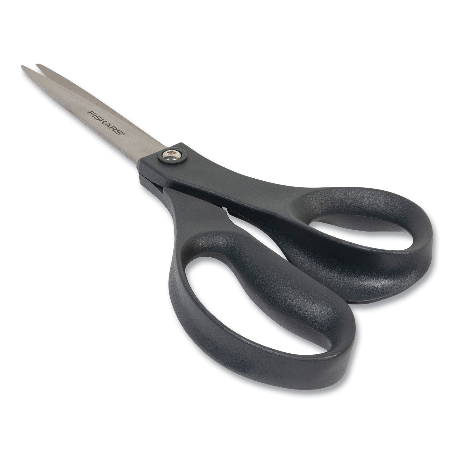 Fiskars® Everyday Scissors, 8" Long, 3.75" Cut Length, Straight Black Handle