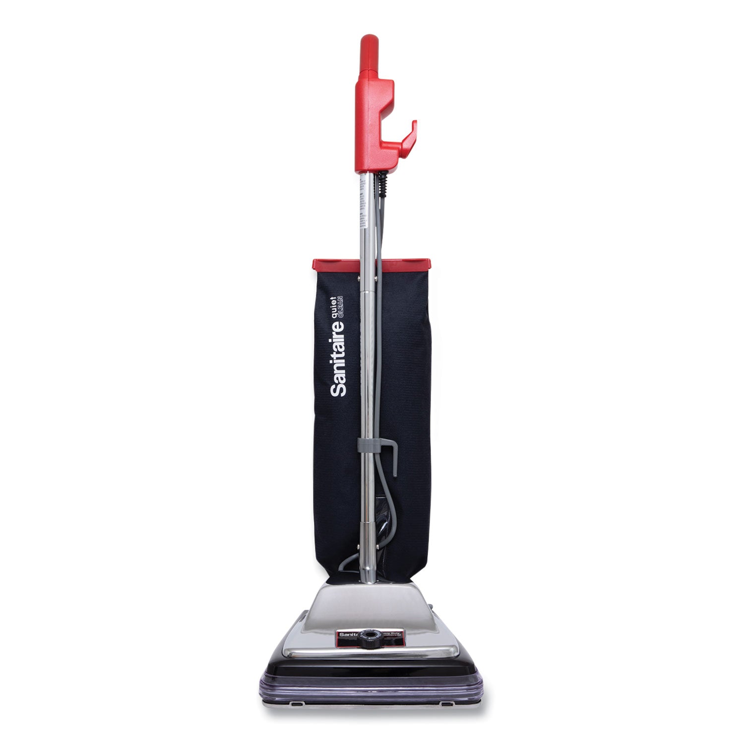 Sanitaire® TRADITION QuietClean Upright Vacuum SC889A, 12" Cleaning Path, Gray/Red/Black