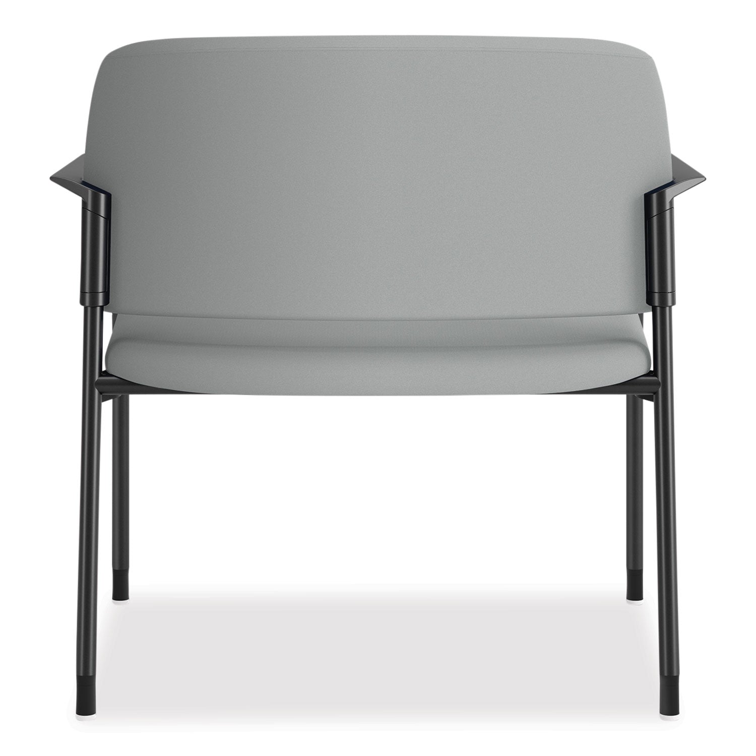 HON® Accommodate Series Bariatric Chair with Arms, 33.5" x 21.5" x 32.5", Flint Seat, Flint Back, Charblack Legs