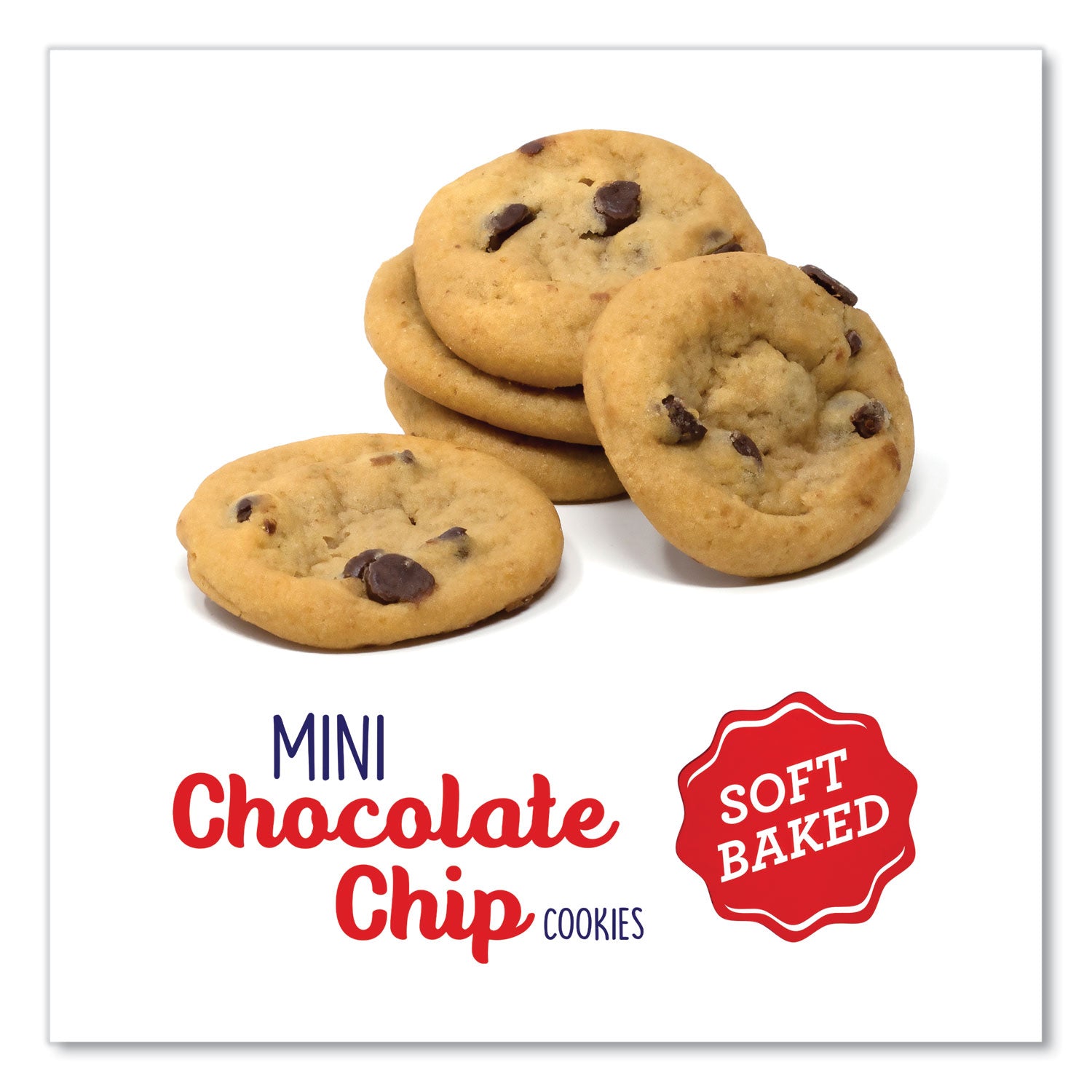 Pillsbury Soft Baked Mini Chocolate Chip Cookies, 1.5 oz Pouch, 28/Pack