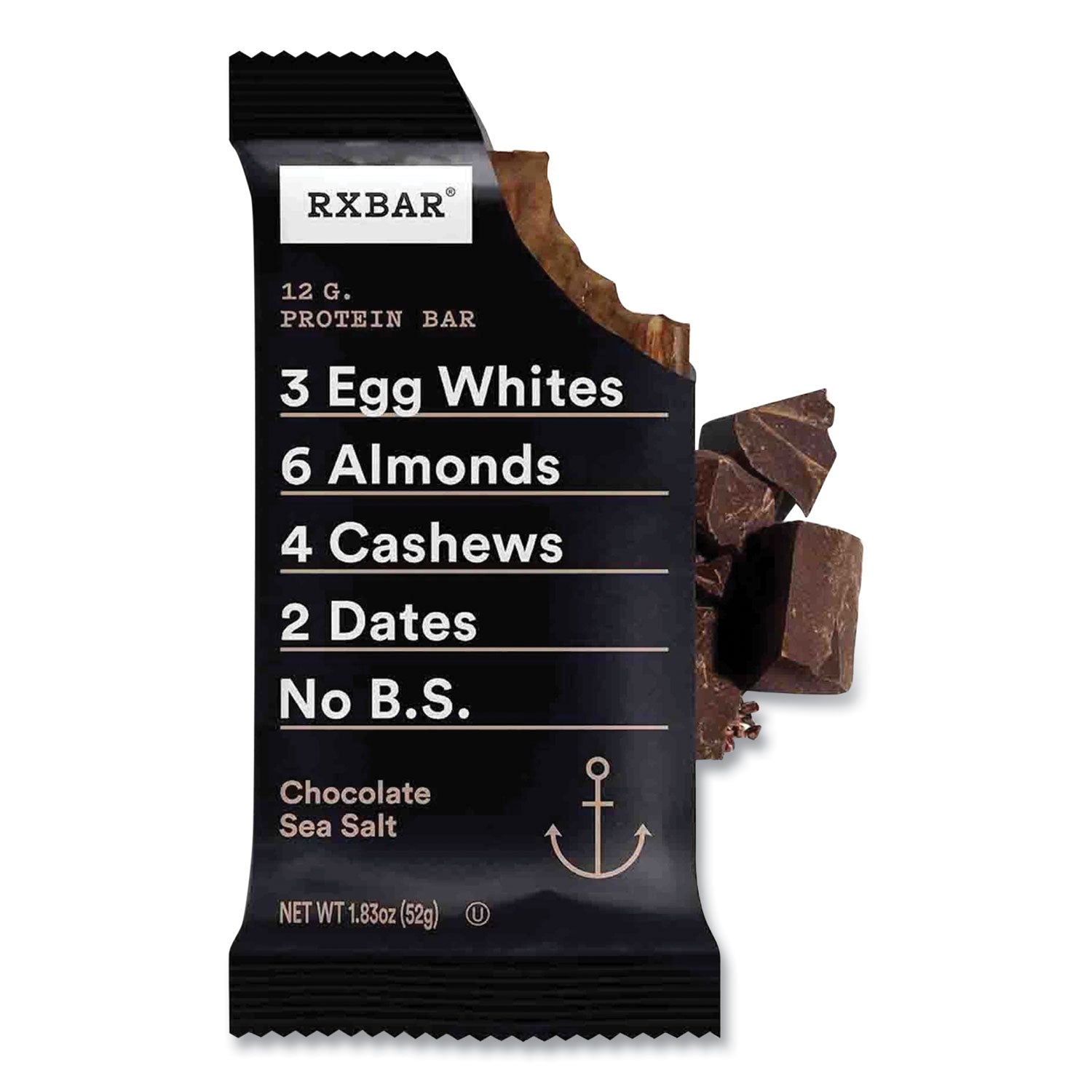 Adult Bars, Chocolate Sea Salt, 1.83 oz Bar, 5 Bars/Box, 2 Boxes/Carton RXBAR® Flipcost