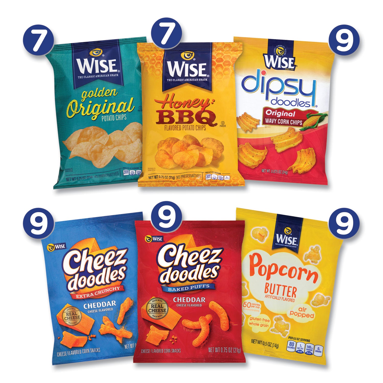 Wise® Grab and Snack Variety Pack, Assorted Flavors, 50/Pack