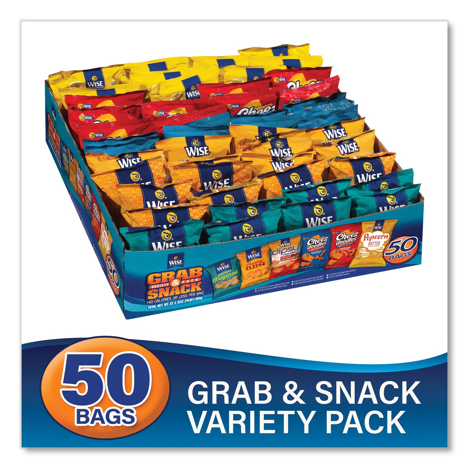 Wise® Grab and Snack Variety Pack, Assorted Flavors, 50/Pack