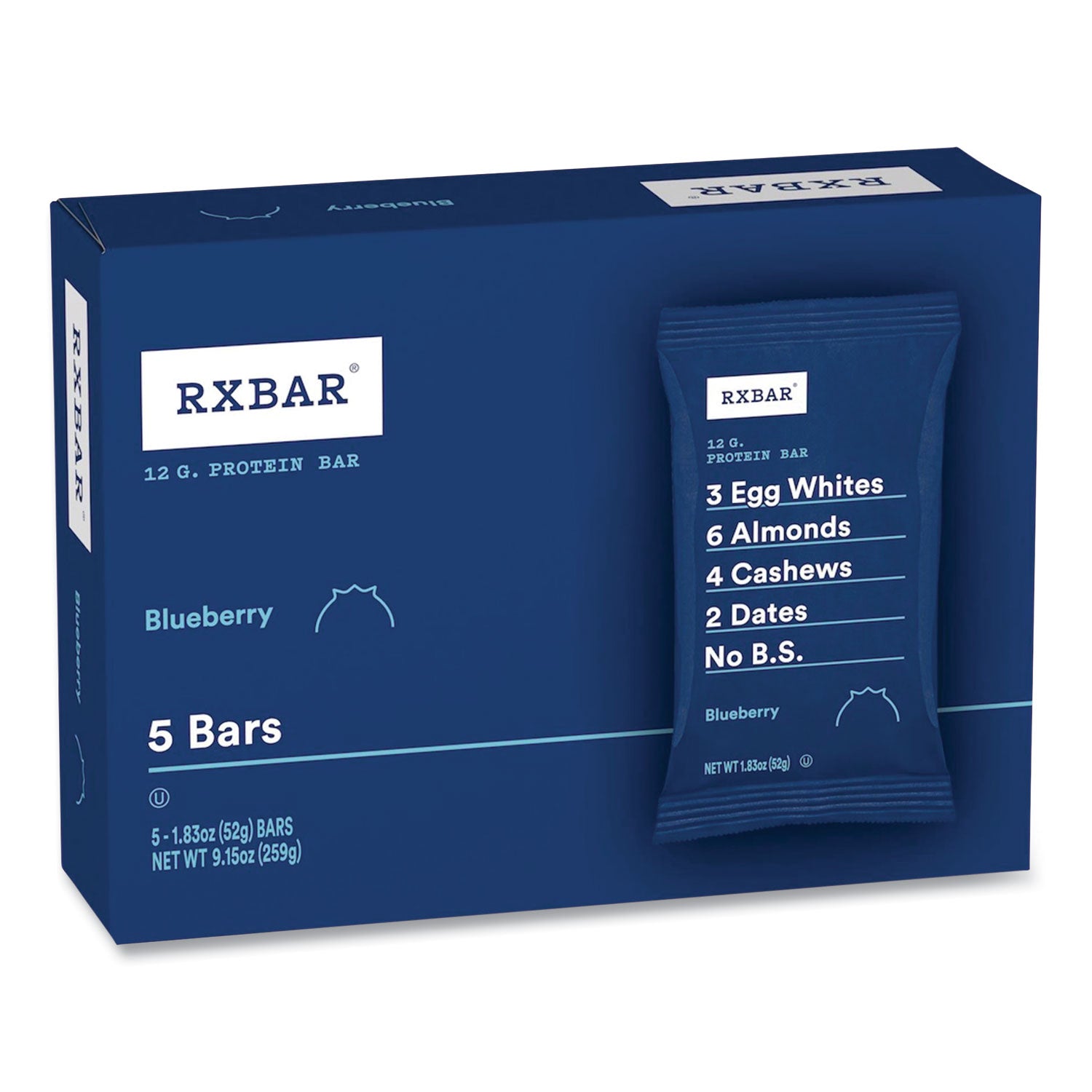 Adult Bars, Assorted Flavors, 1.83 oz Bar, 5 Bars/Pack, 3 Packs/Carton RXBAR® Flipcost