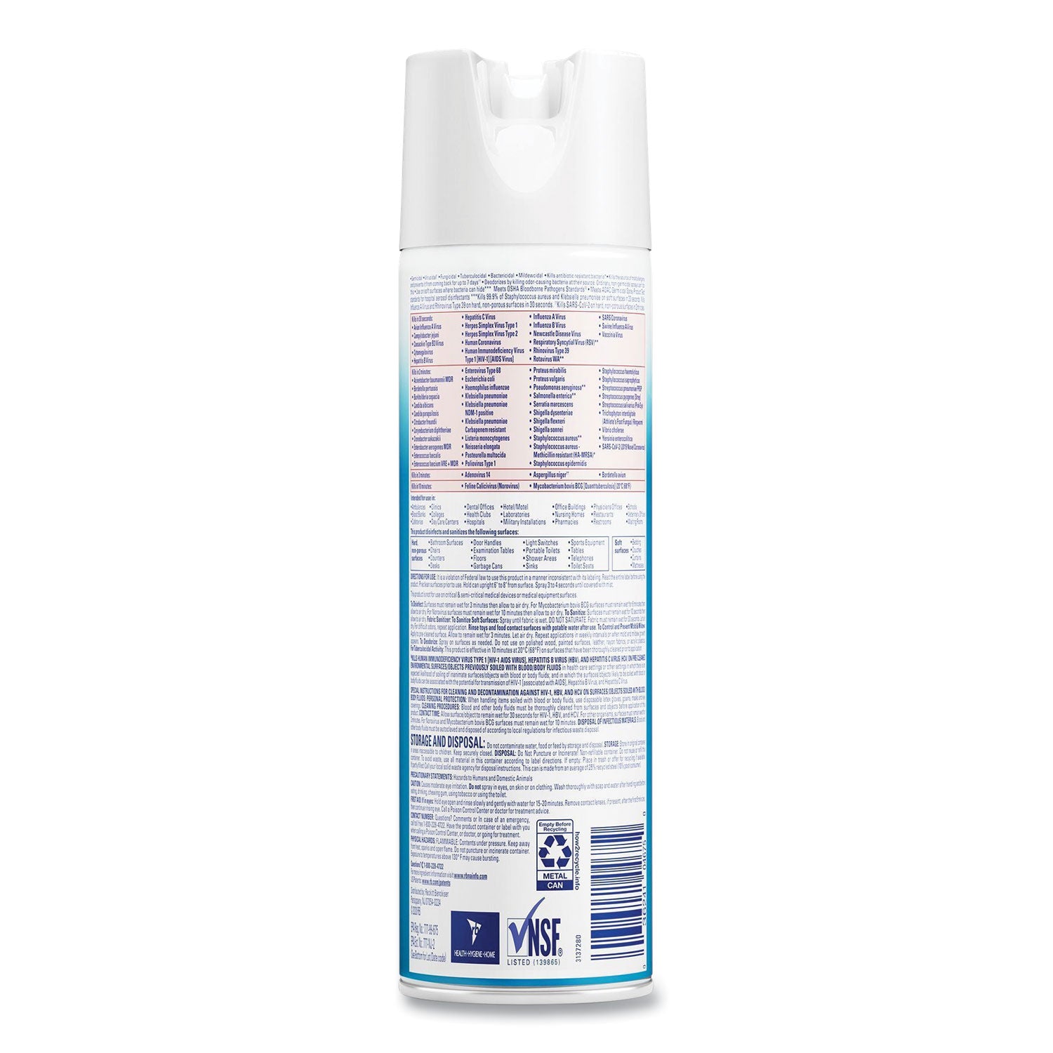 Professional LYSOL® Brand Disinfectant Spray, Fresh Scent, 19 oz Aerosol Spray, 12/Carton