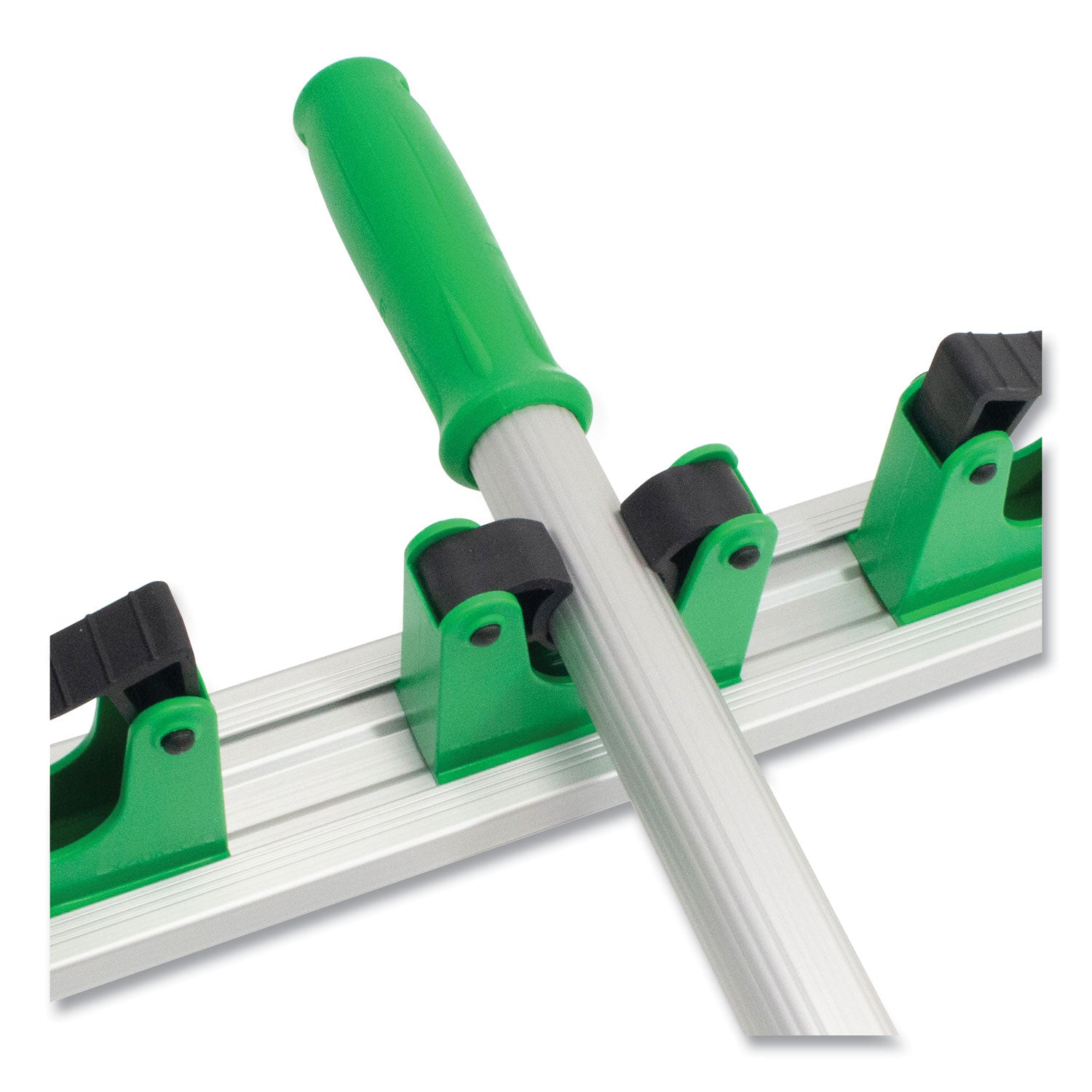 Unger® Hang Up Cleaning Holder, 14 x 3.15 x 2.17, Silver/Green