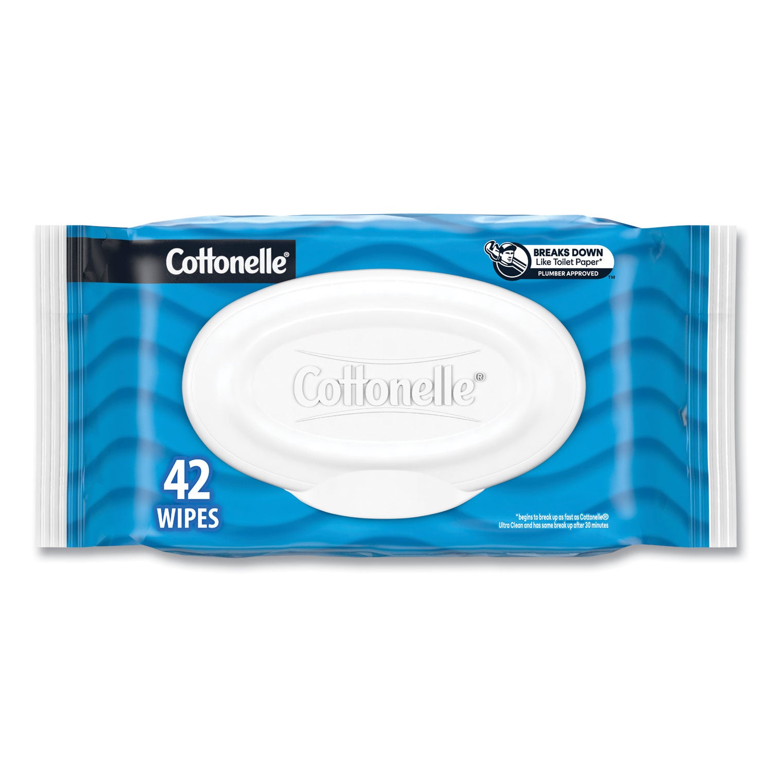 Cottonelle® Fresh Care Flushable Cleansing Cloths, 1-Ply, 3.75 x 5.5, White, 42/Pack, 12 Packs/Carton