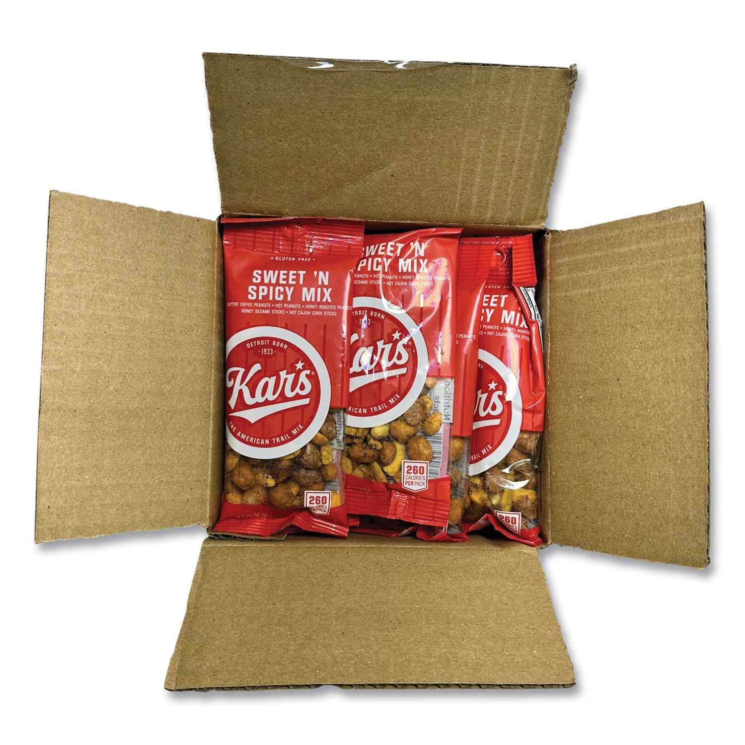 Kar's Trail Mix, Sweet 'N Spicy Mix, 1.75 oz Packet, 24/Box