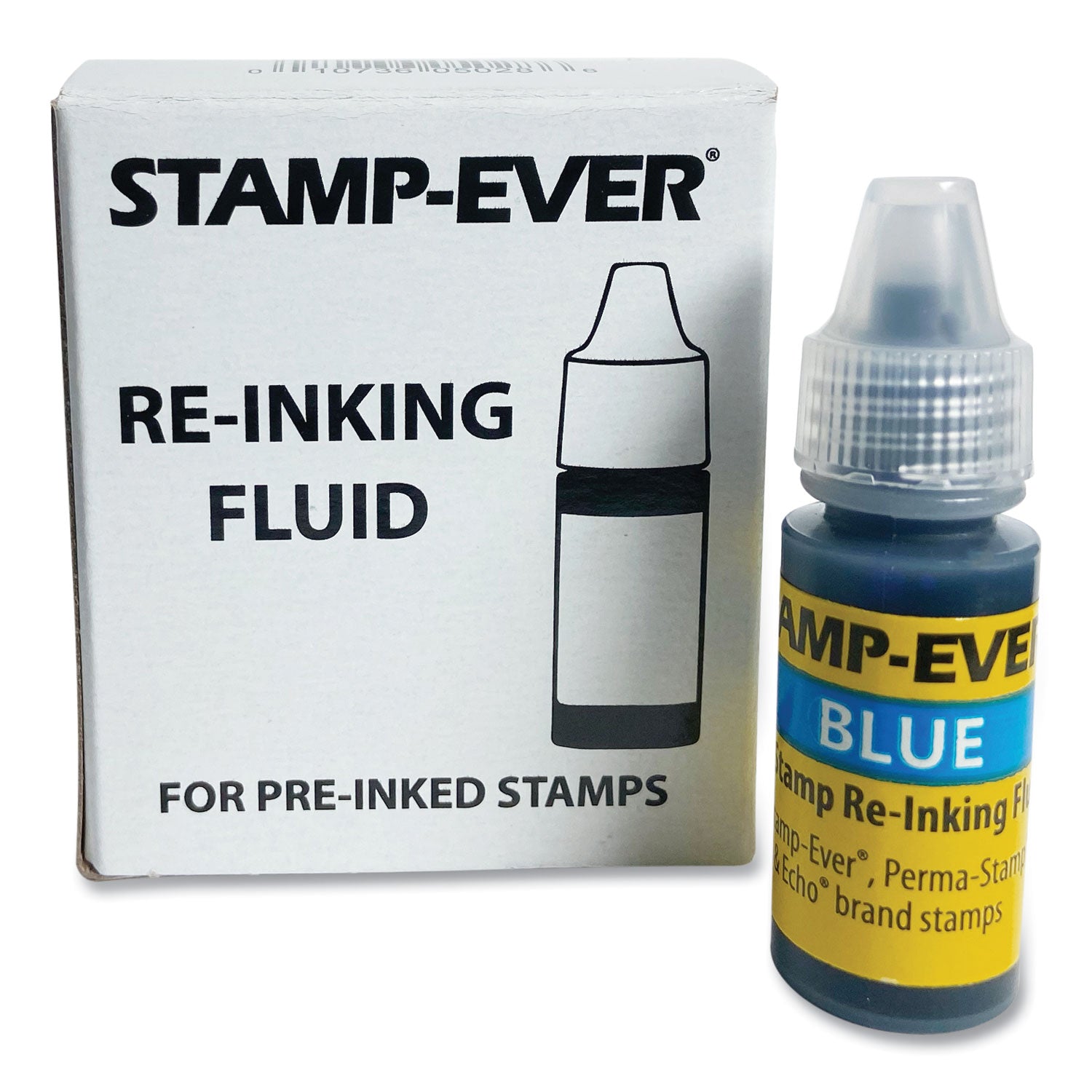 Trodat® Refill Ink for Clik! and Universal Stamps, 7 mL Bottle, Blue