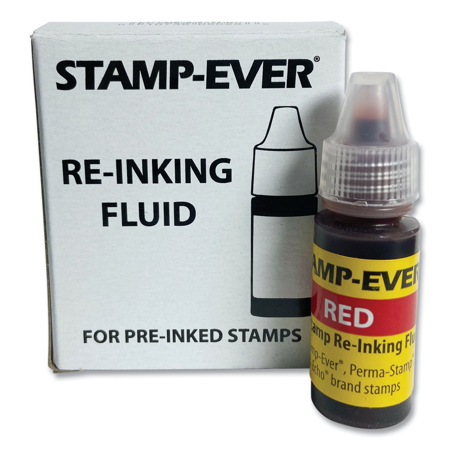 Trodat® Refill Ink for Clik! and Universal Stamps, 7 mL Bottle, Red