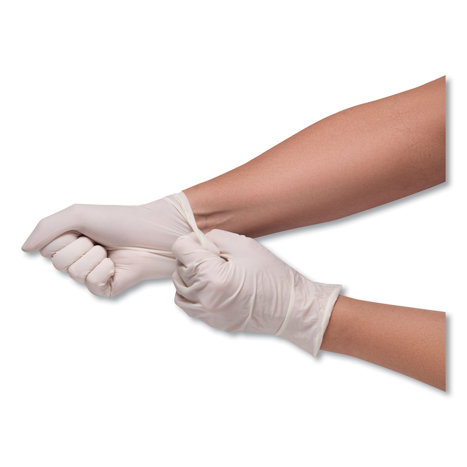 SemperCare® Stretch Vinyl Examination Gloves, Cream, X-Large, 100/Box, 10 Boxes/Carton