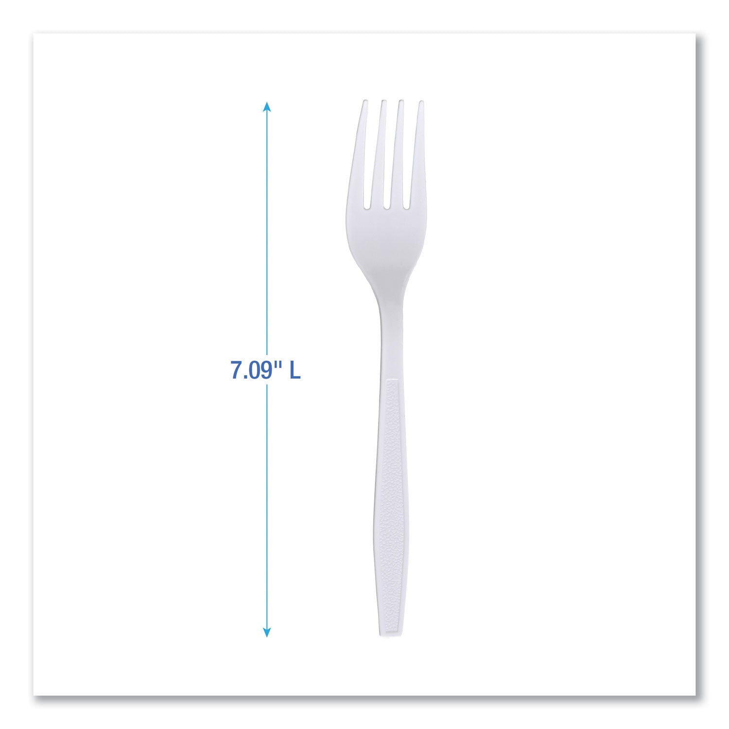 Boardwalk® Heavyweight Wrapped Polypropylene Cutlery, Fork, White, 1,000/Carton