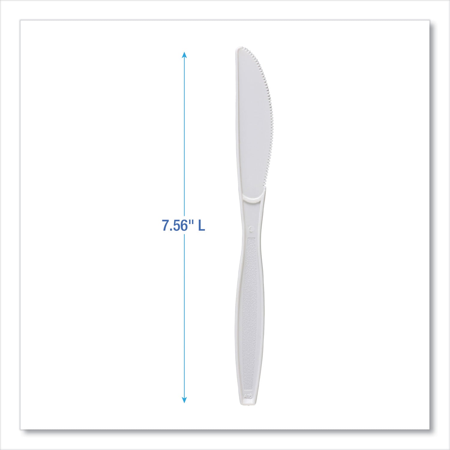 Boardwalk® Heavyweight Polypropylene Cutlery, Knife, White, 1000/Carton