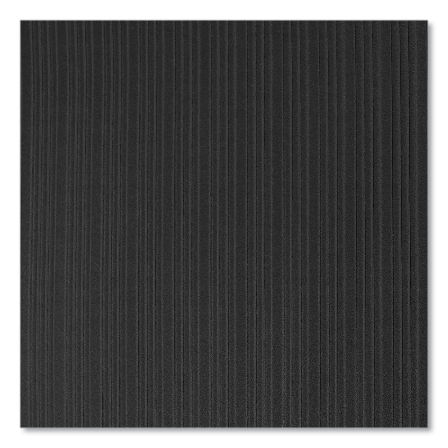 Crown Ribbed Vinyl Anti-Fatigue Mat, Rib Embossed Surface, 36 x 144, Black