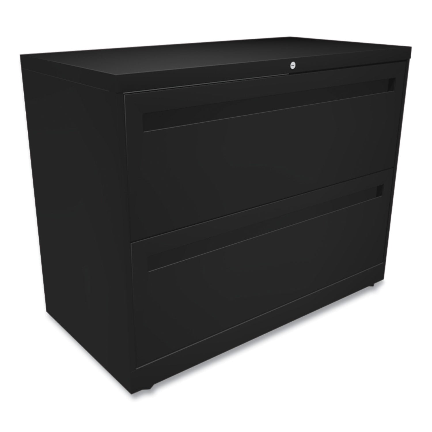 HON® Brigade 700 Series Lateral File, 2 Legal/Letter-Size File Drawers, Black, 36" x 18" x 28"