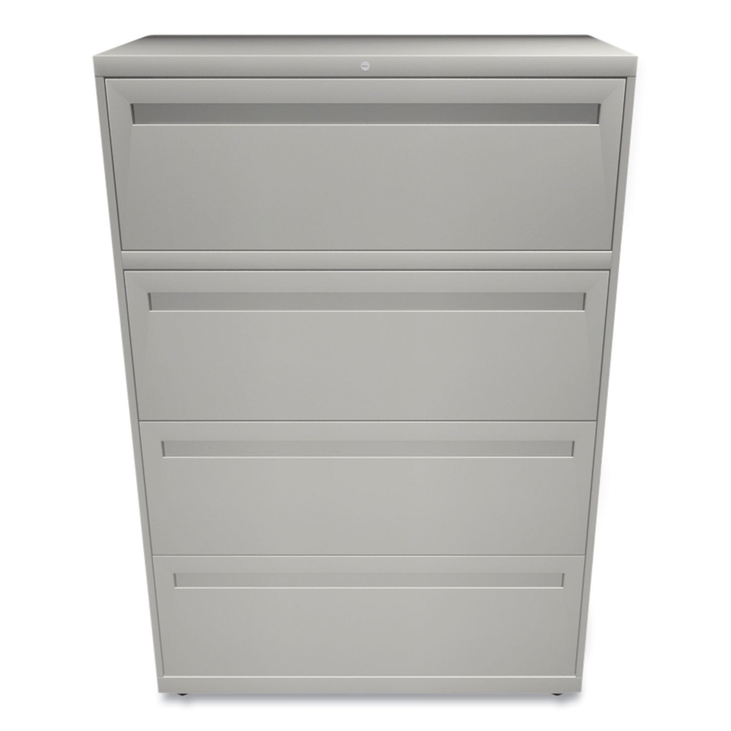 HON® Brigade 700 Series Lateral File, 4 Legal/Letter-Size File Drawers, Light Gray, 36" x 18" x 52.5"