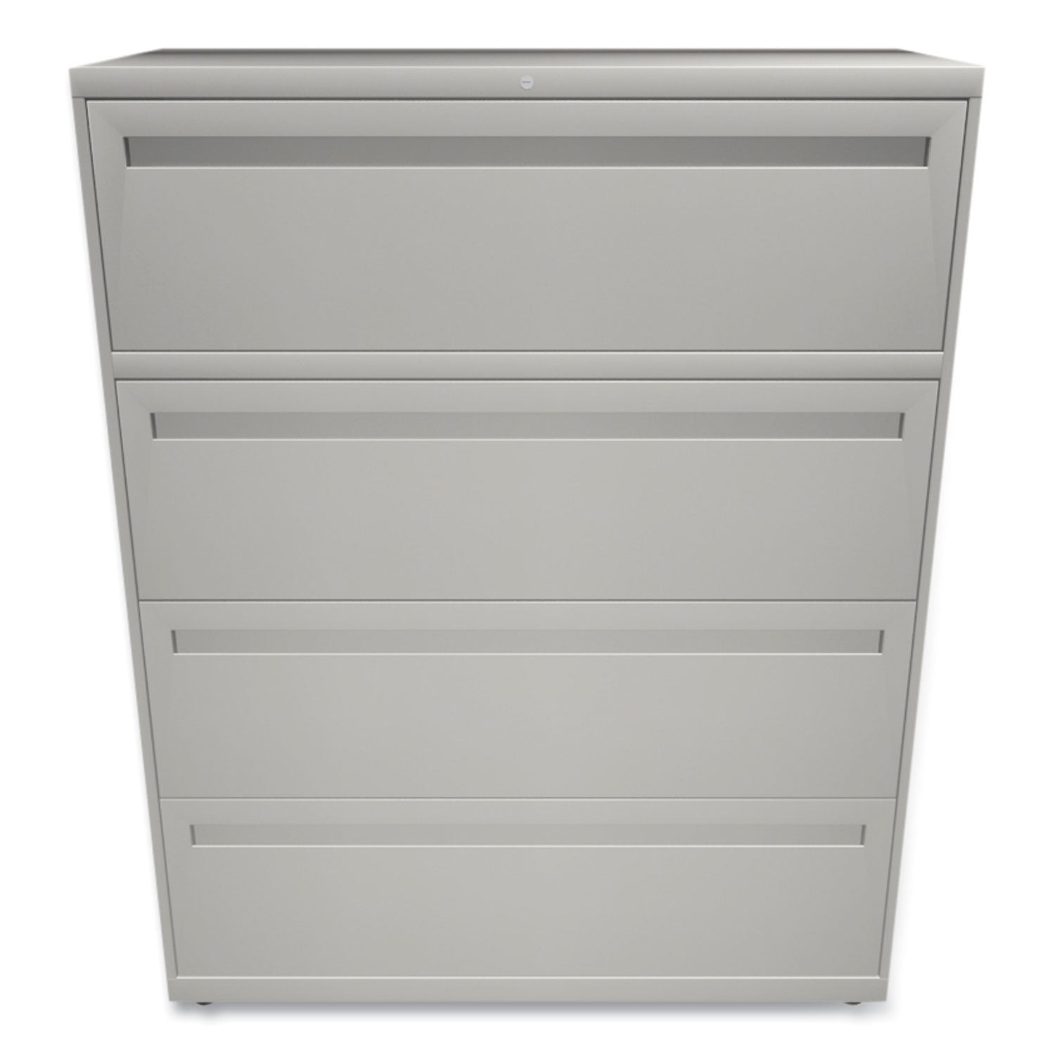 HON® Brigade 700 Series Lateral File, 4 Legal/Letter-Size File Drawers, Light Gray, 42" x 18" x 52.5"