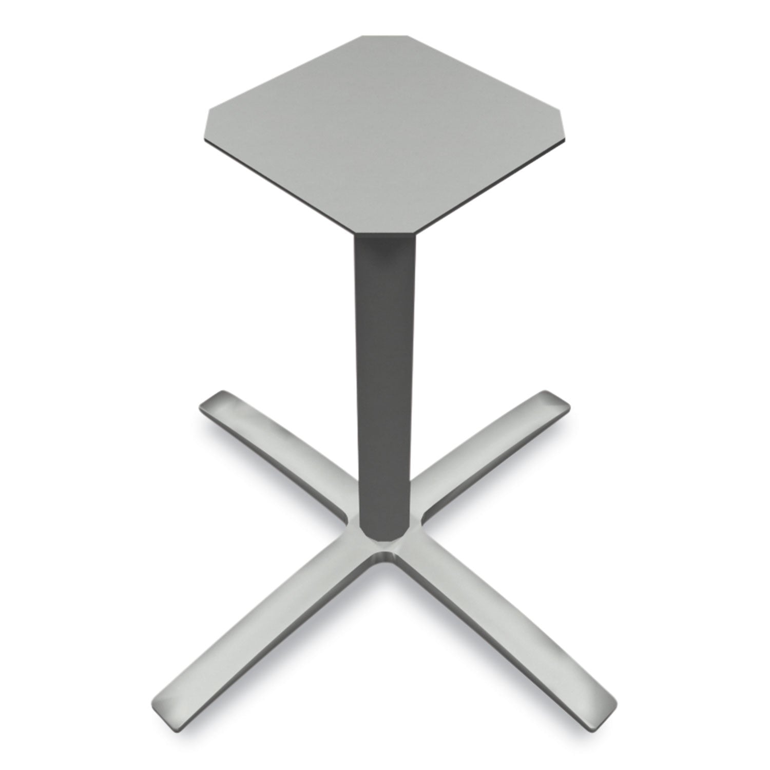 HON® Between Seated-Height X-Base for 42" Table Tops, 32.68w x 29.57h, Silver