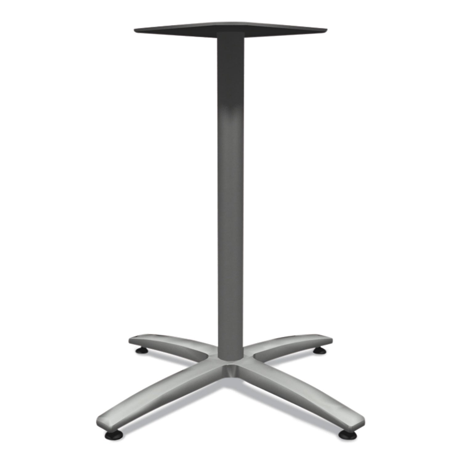 HON® Between Seated-Height X-Base for 30" to 36" Table Tops, 26.18w x 29.57h, Silver