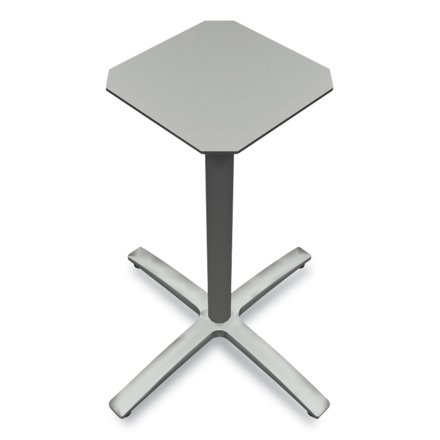 HON® Between Seated-Height X-Base for 30" to 36" Table Tops, 26.18w x 29.57h, Silver