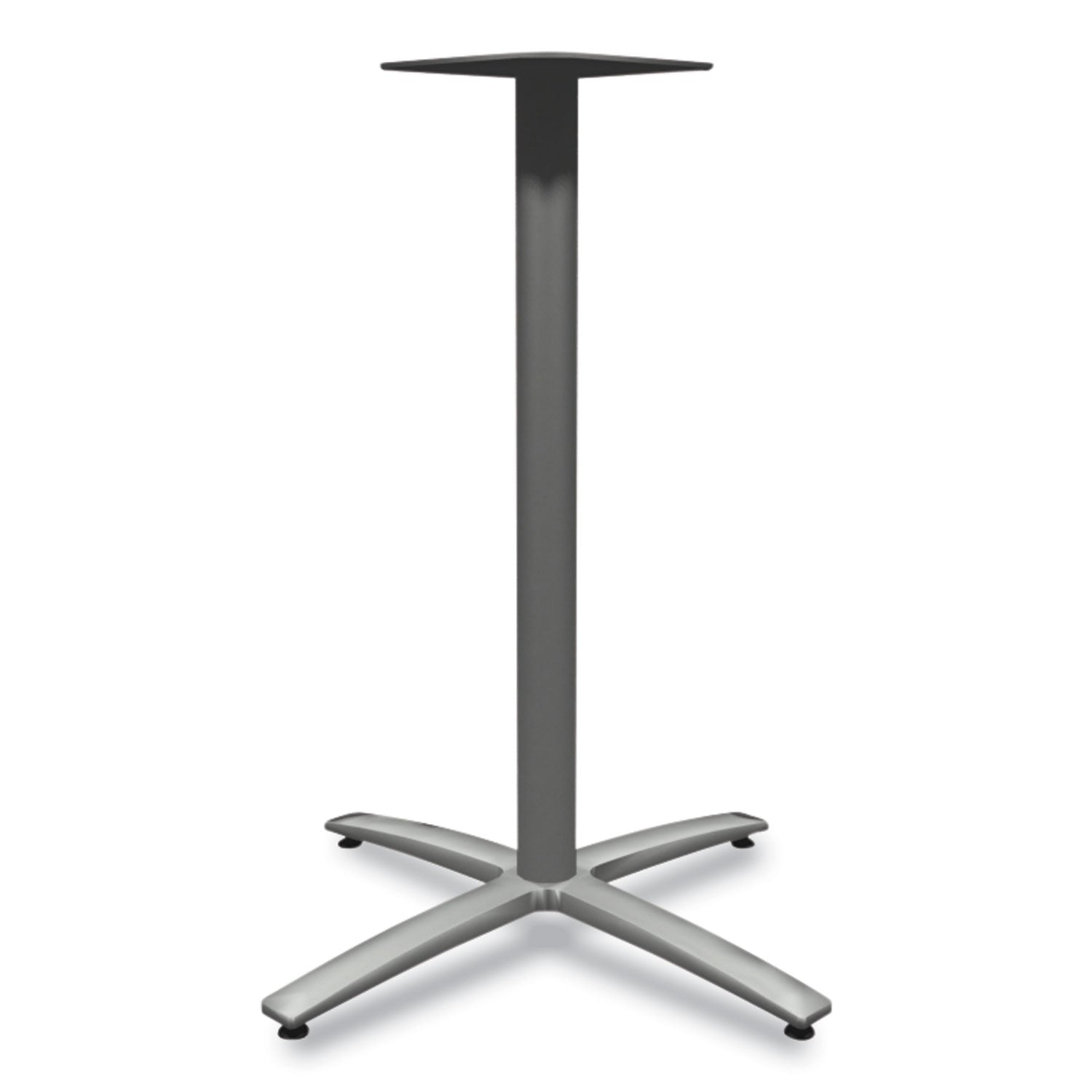 HON® Between Standing-Height X-Base for 42" Table Tops, 32.68w x 41.12h, Silver