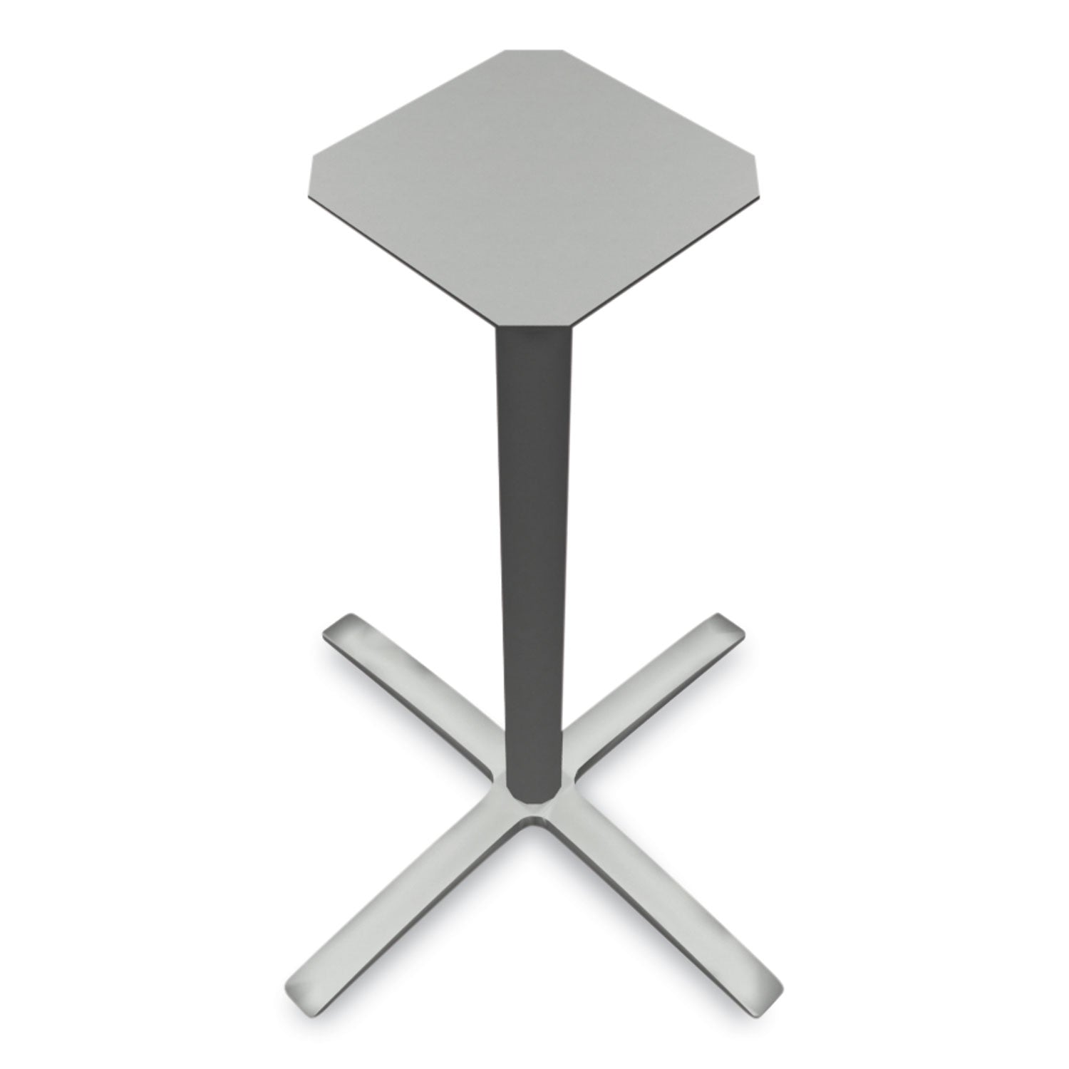 HON® Between Standing-Height X-Base for 42" Table Tops, 32.68w x 41.12h, Silver