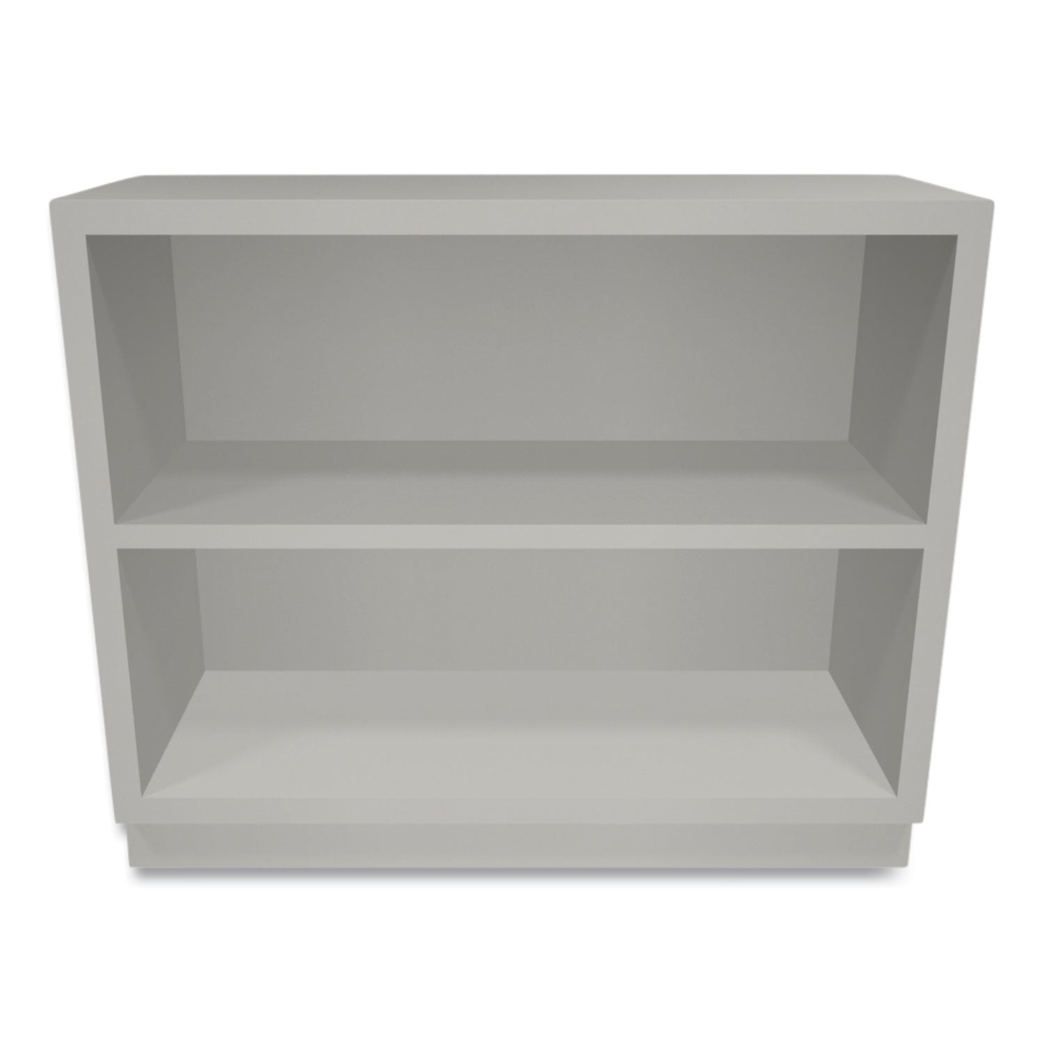 Metal Bookcase, Two-Shelf, 34.5w x 12.63d x 29h, Light Gray Flipcost Flipcost