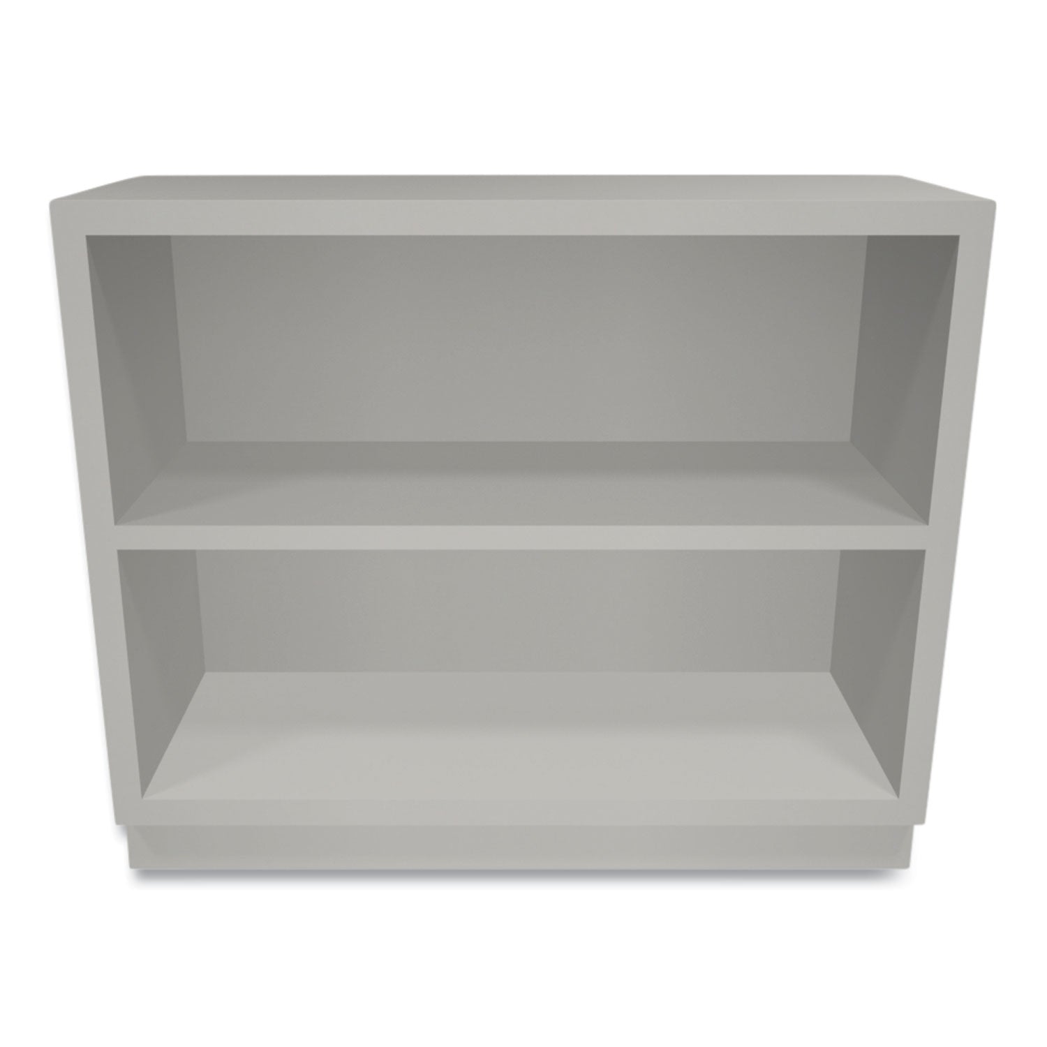 HON® Metal Bookcase, Two-Shelf, 34.5w x 12.63d x 29h, Light Gray