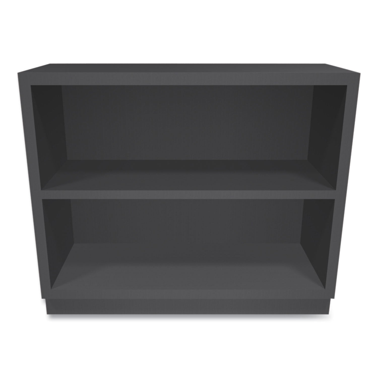 HON® Metal Bookcase, Two-Shelf, 34.5w x 12.63d x 29h, Charcoal