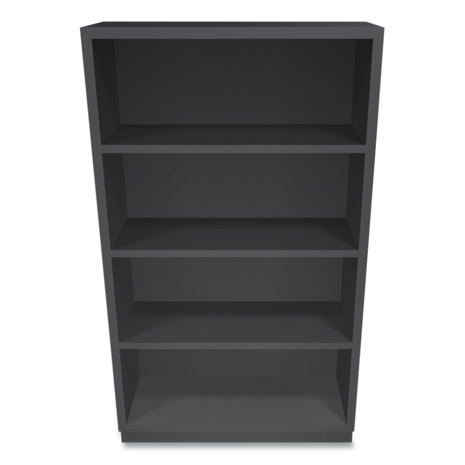 HON® Metal Bookcase, Four-Shelf, 34.5w x 12.63d x 59h, Charcoal