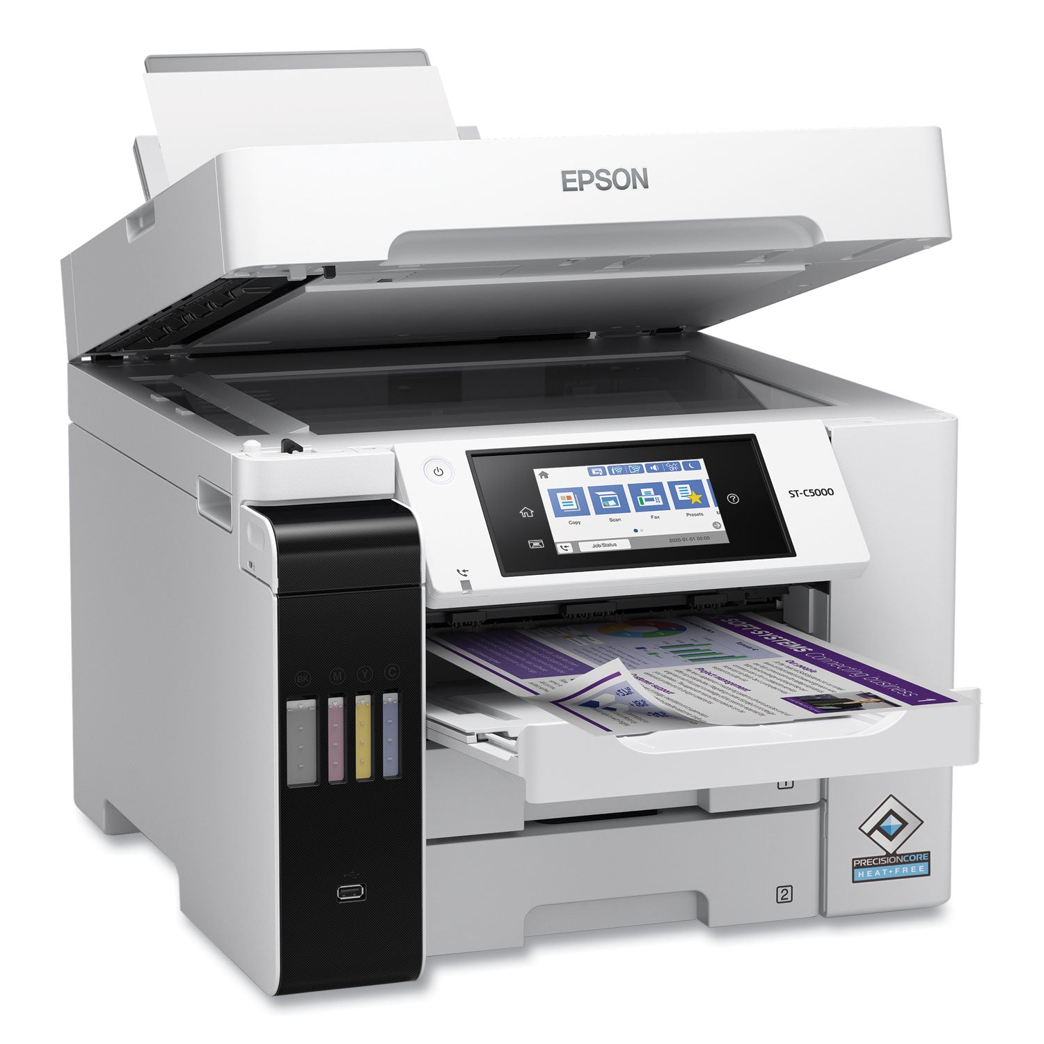 Epson® WorkForce Pro ST-C5000 Supertank Color MFP, Copy/Fax/Print/Scan