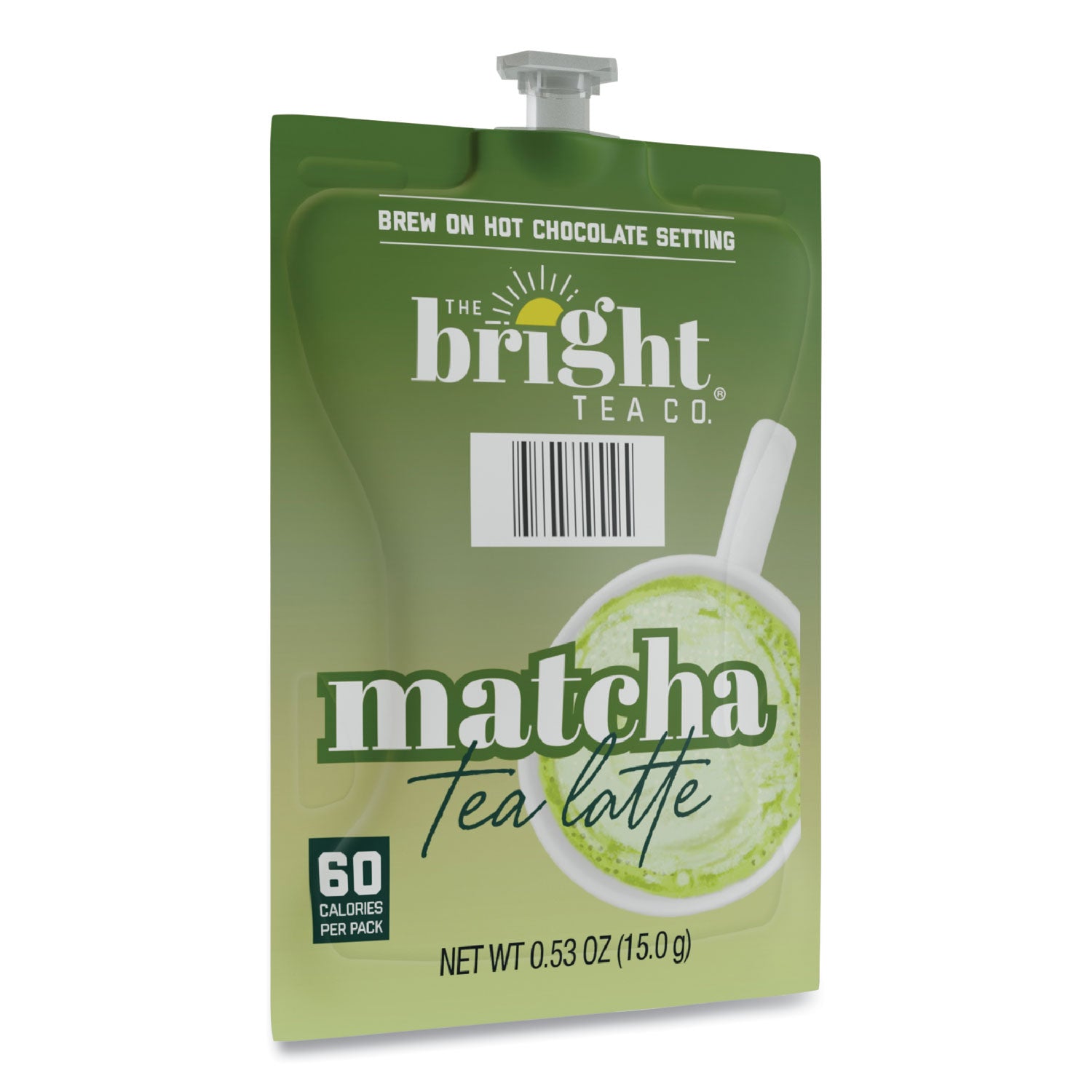 FLAVIA® Bright Tea Co. Matcha Latte Freshpack, Matcha Tea Latte, 0.53 oz Pouch, 72/Carton