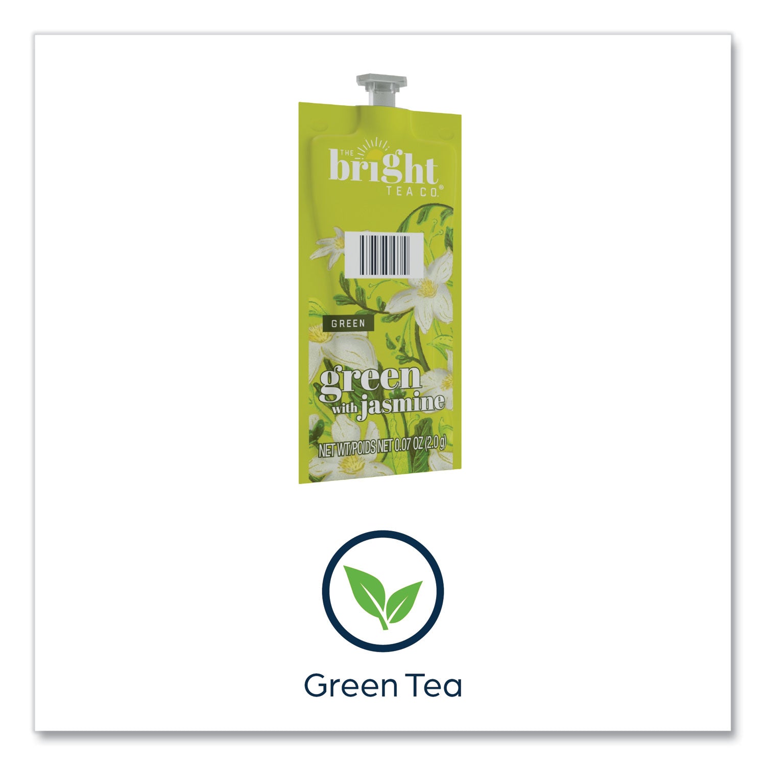 The Bright Tea Co. Green with Jasmine Tea Freshpack, Green with Jasmine, 0.07 oz Pouch, 100/Carton FLAVIA® Flipcost