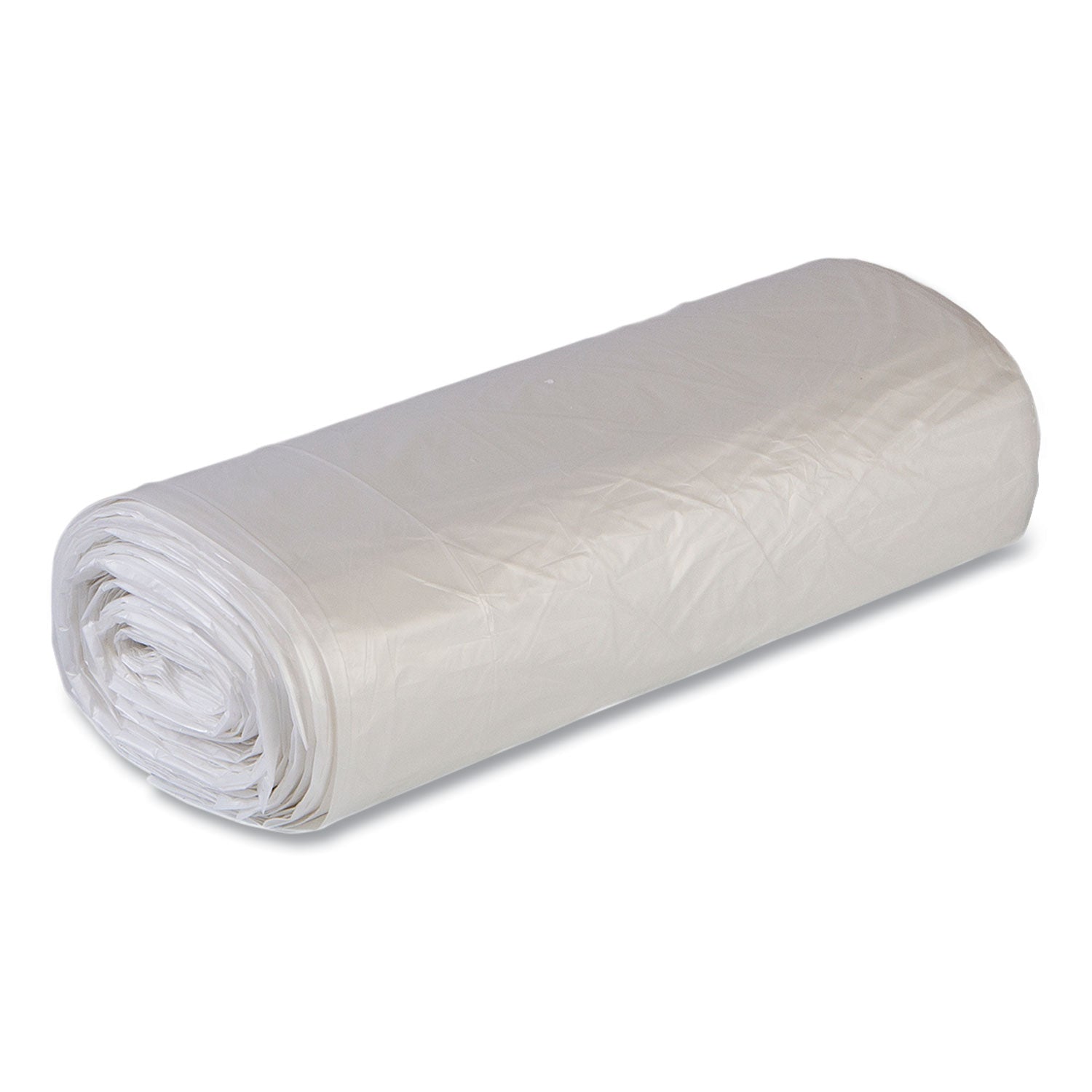 Inteplast Group High-Density Commercial Can Liner Value Pack, 60 gal, 14 mic, 43" x 46", Clear, Interleaved Roll, 25 Bags/Roll, 8 Rolls/CT