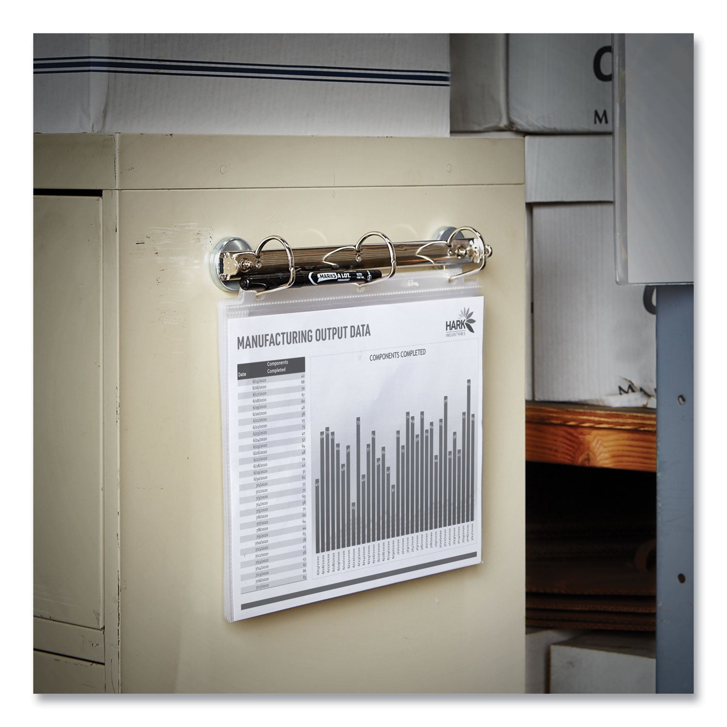 Avery® Magnetic Hanging Binder Rings, 3 Rings, 1.5" Capacity, 11 x 8.5